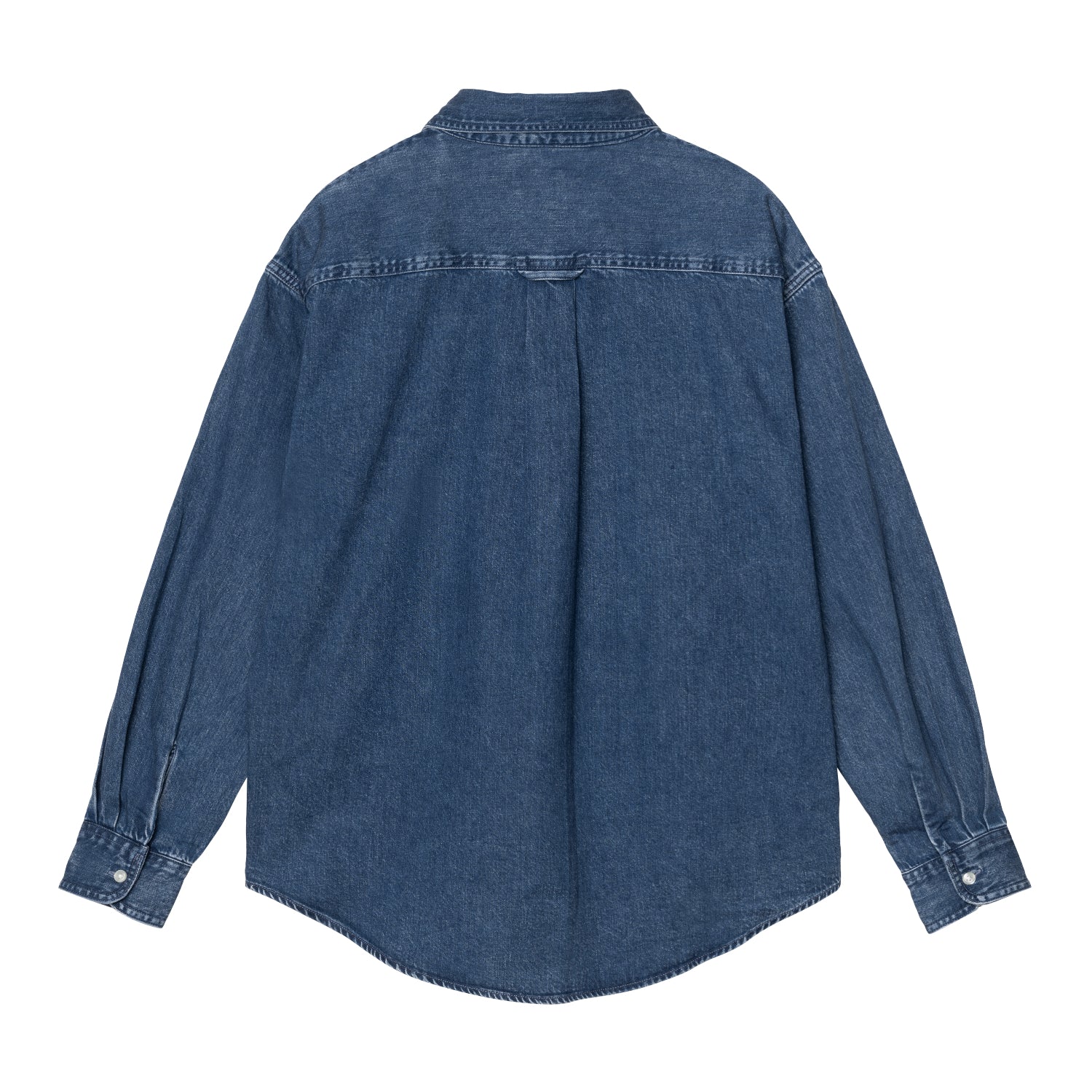 L/S Lucas Shirt - Blue, stone washed
