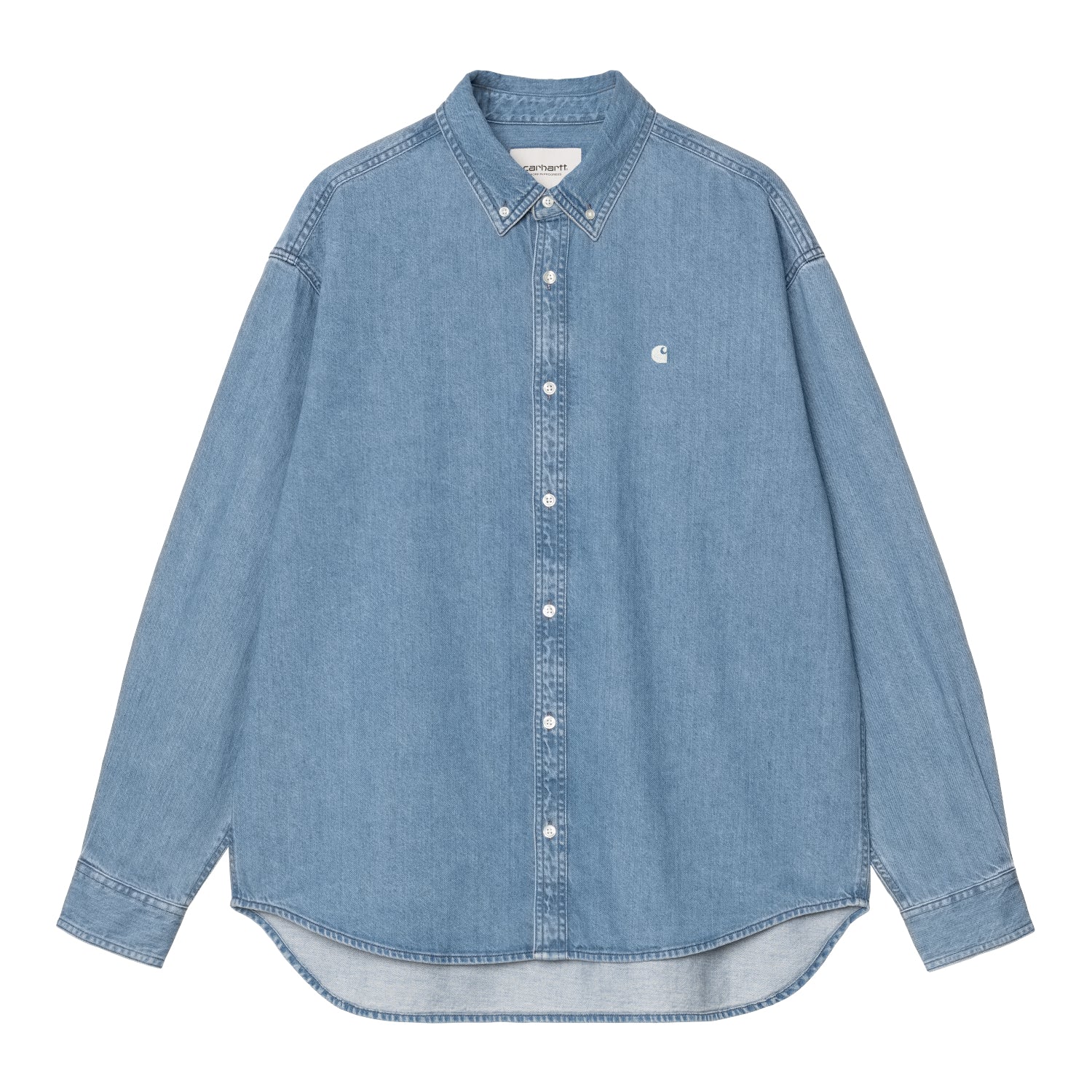 L/S Lucas Shirt - Blue, bleached