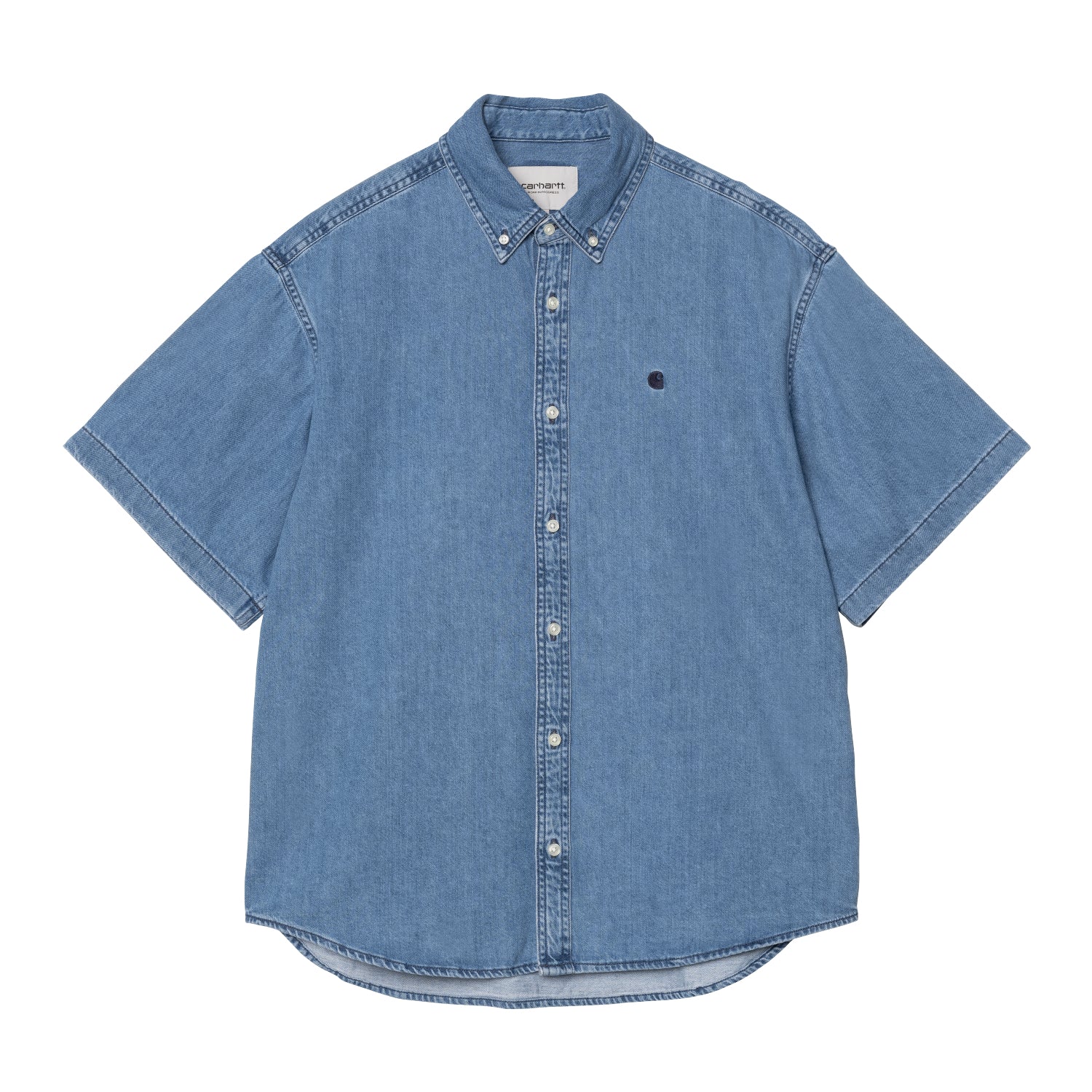 S/S Lucas Shirt - Blue (stone washed)