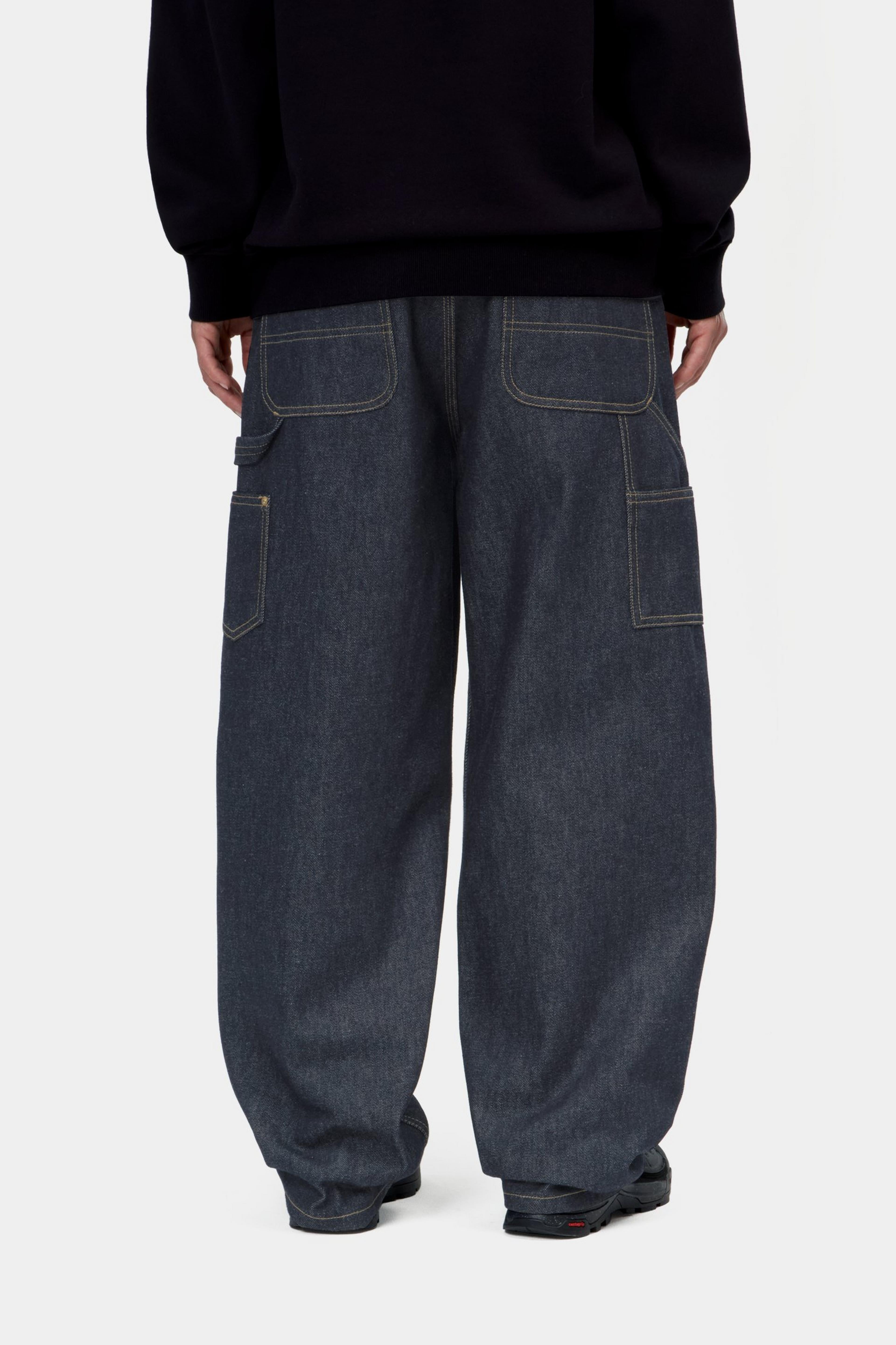 W' Brandon Double Knee Pant - Blue, rigid