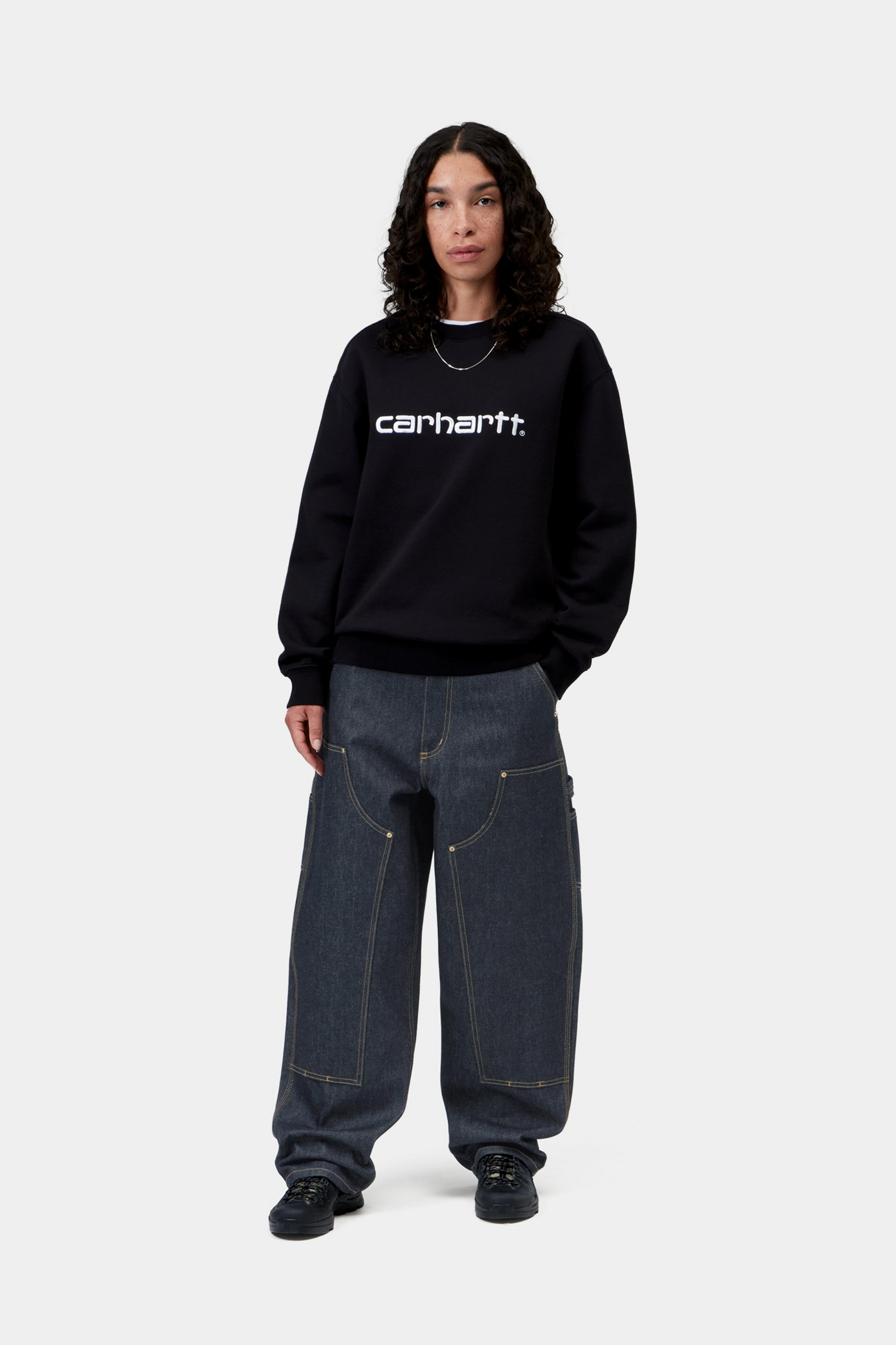 W' Brandon Double Knee Pant - Blue, rigid