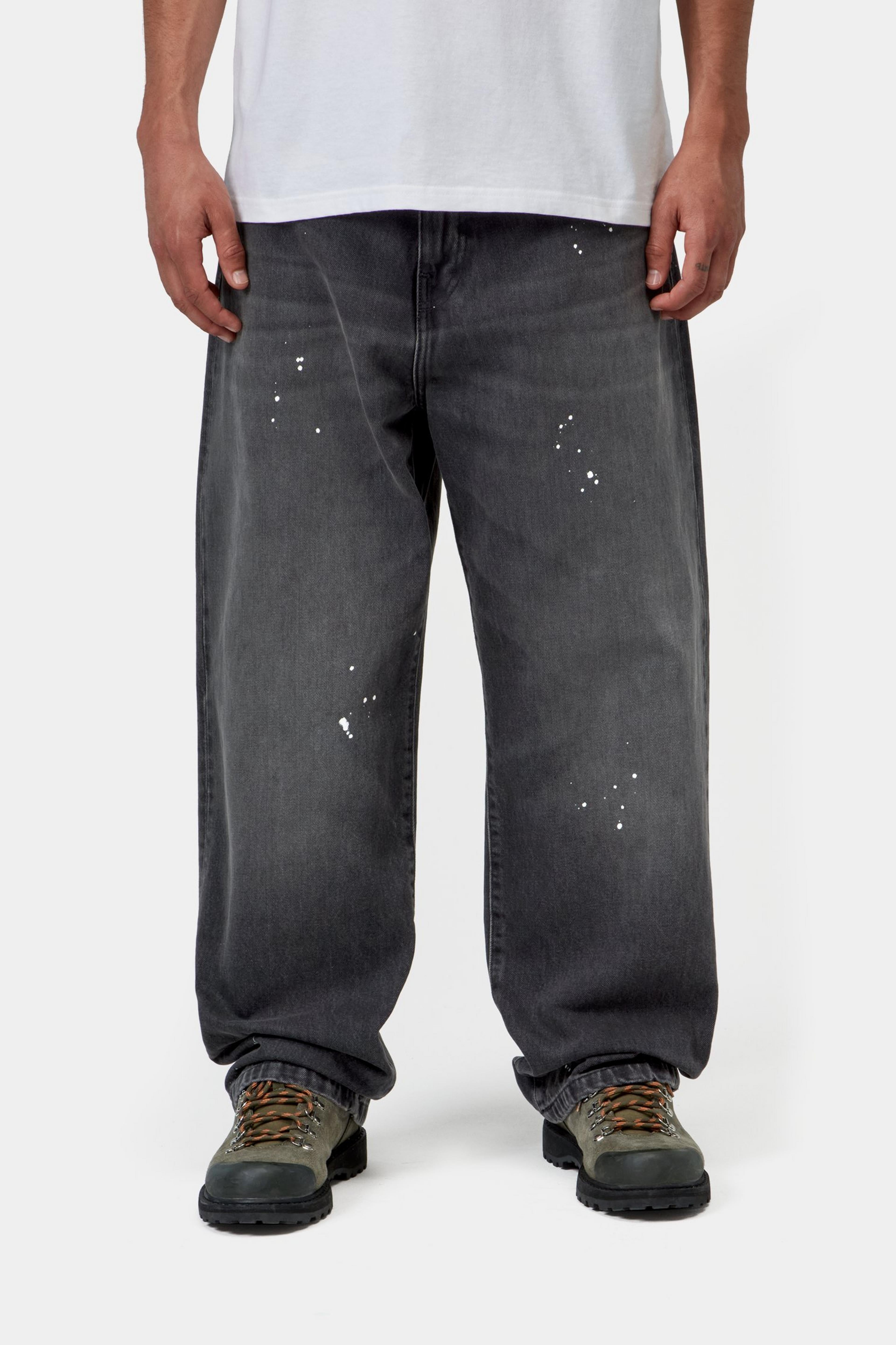 Landon Pant - Black, Destroy wash, splatter