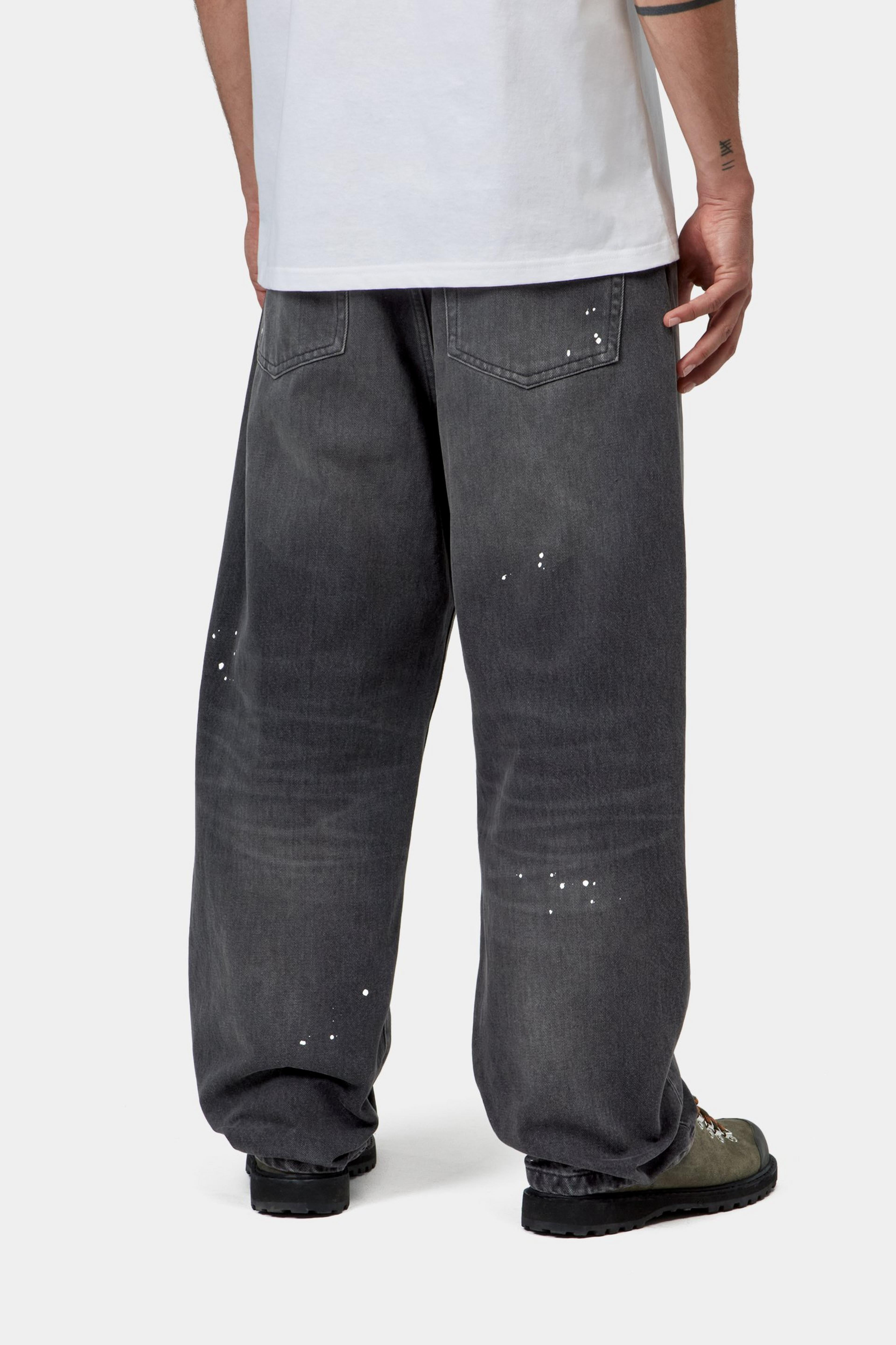 Landon Pant - Black, Destroy wash, splatter