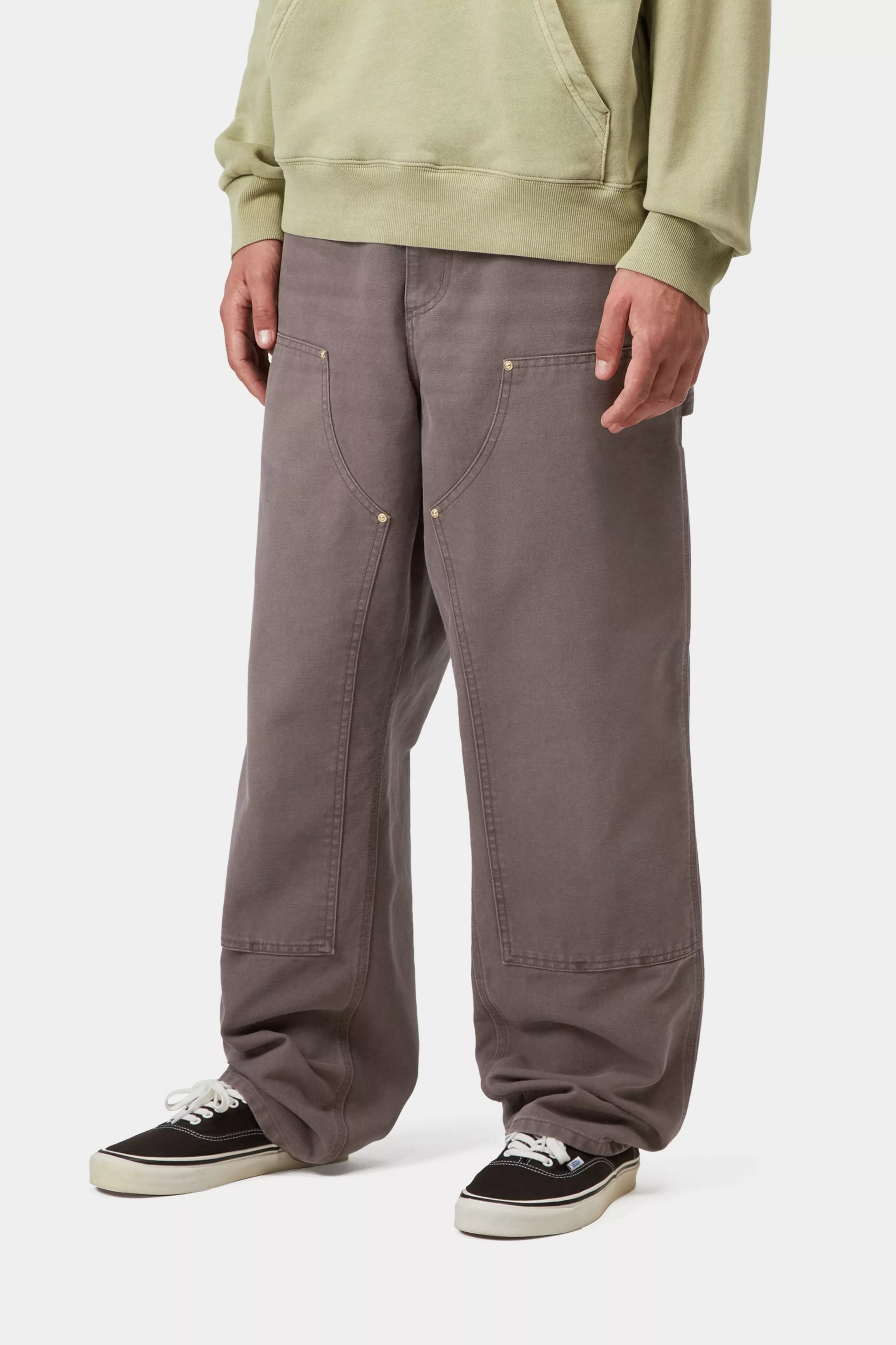 Double Knee Pant - Shale (stone canvas)