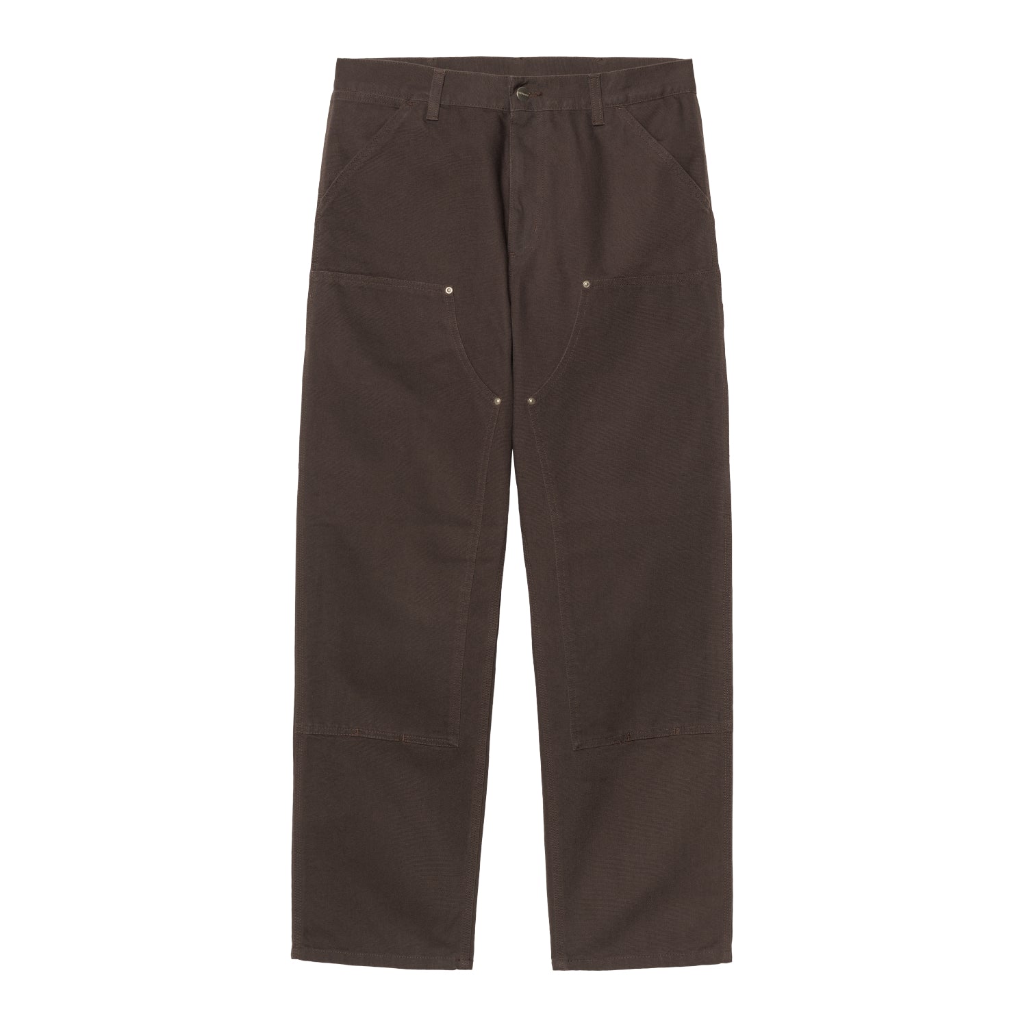 DOUBLE KNEE PANT  - Tobacco (stone canvas)
