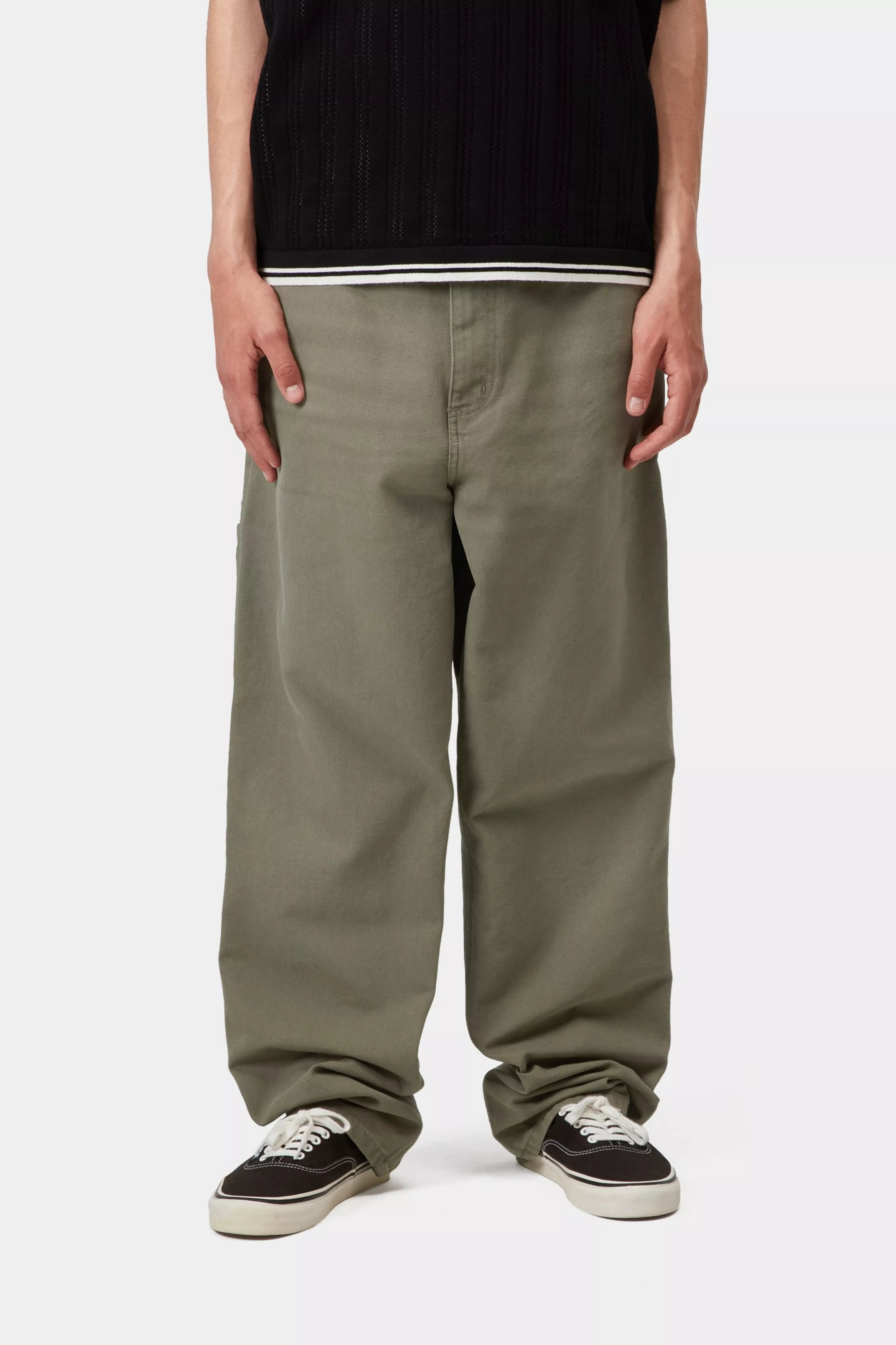 Single Knee Pant - Leaf (stone canvas) 2