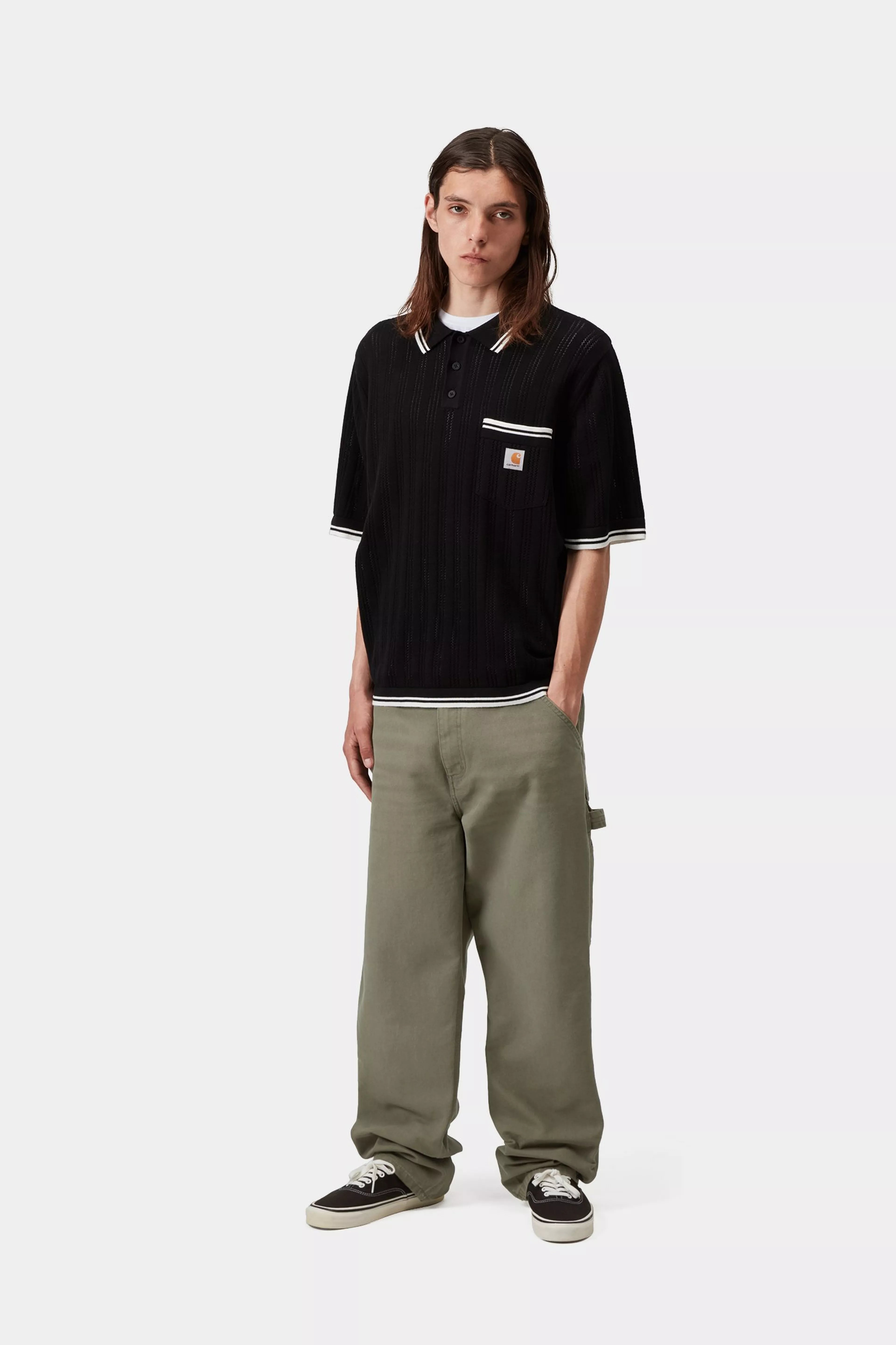 Single Knee Pant - Leaf (stone canvas)