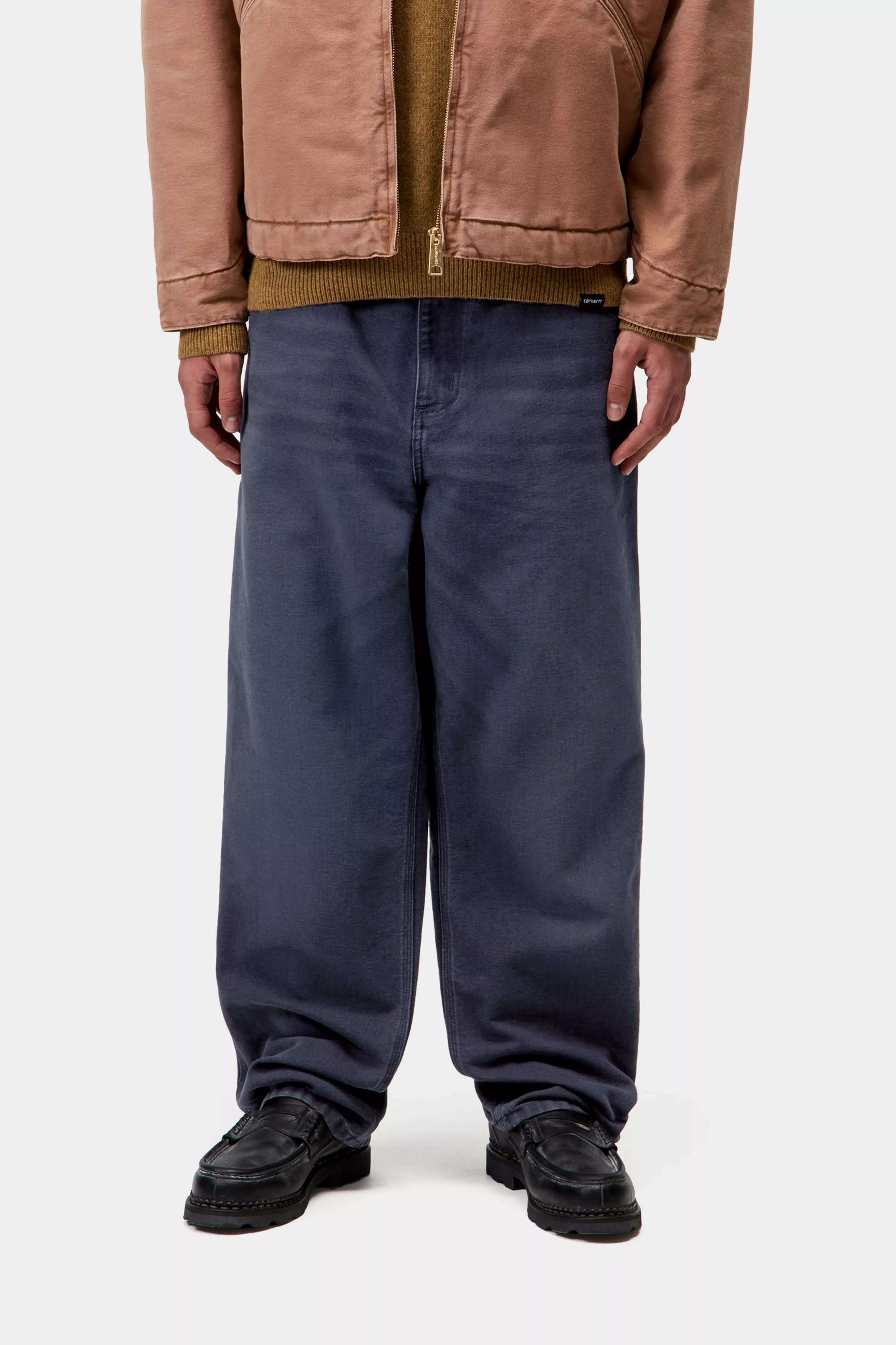 SINGLE KNEE PANT  - Dark Navy (stone canvas)