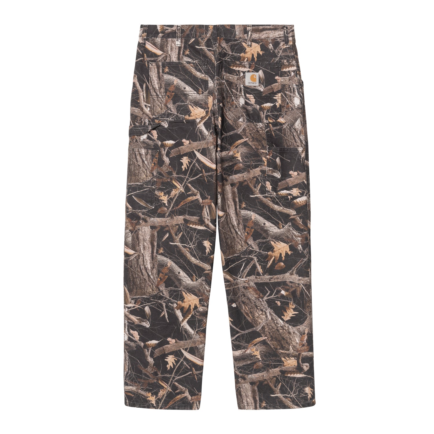 Single Knee Pant - Camo Feather Tree, Black heavy stone wash 6