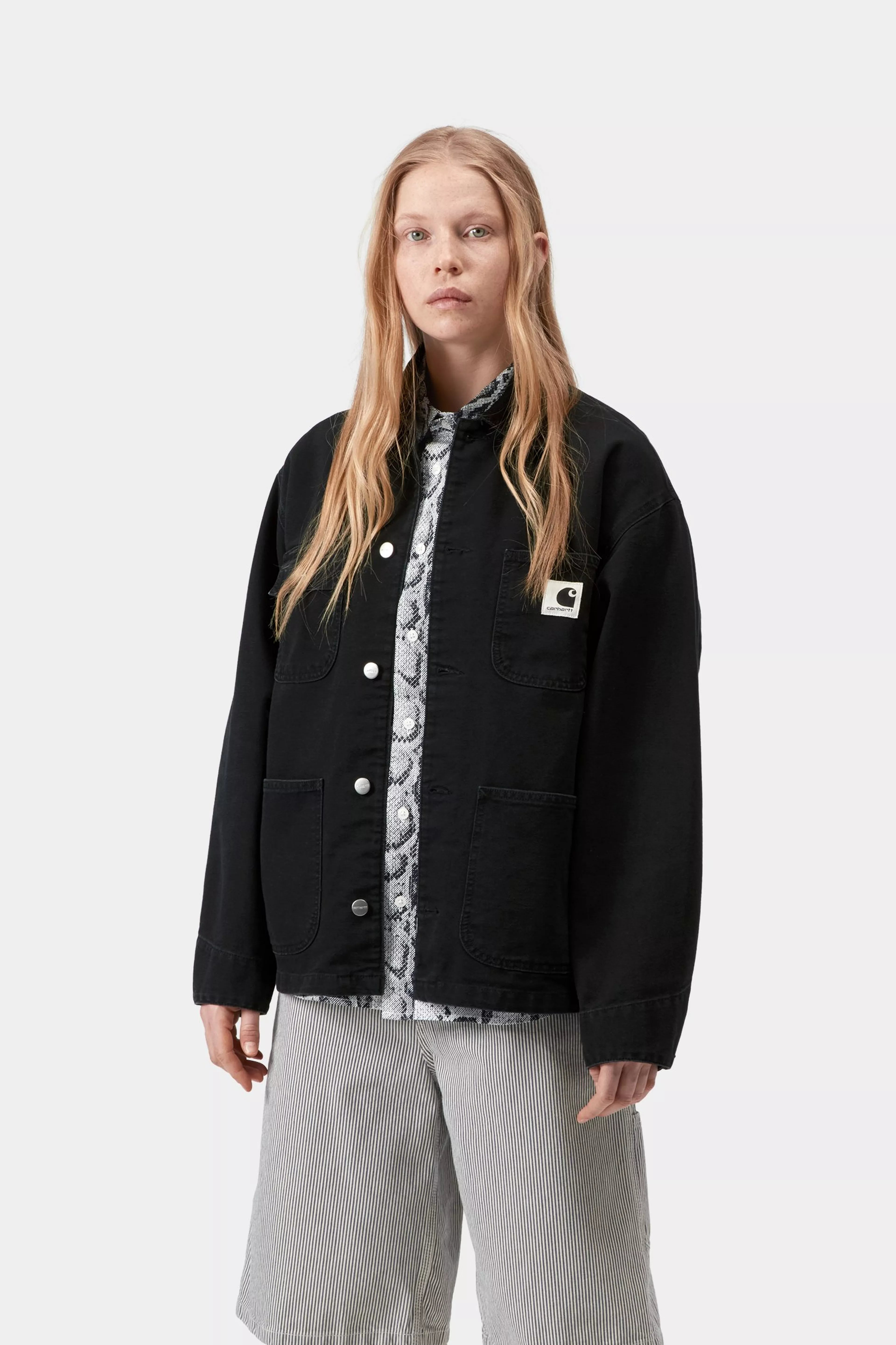 W' OG Michigan Coat - Black/Black stone canvas 4