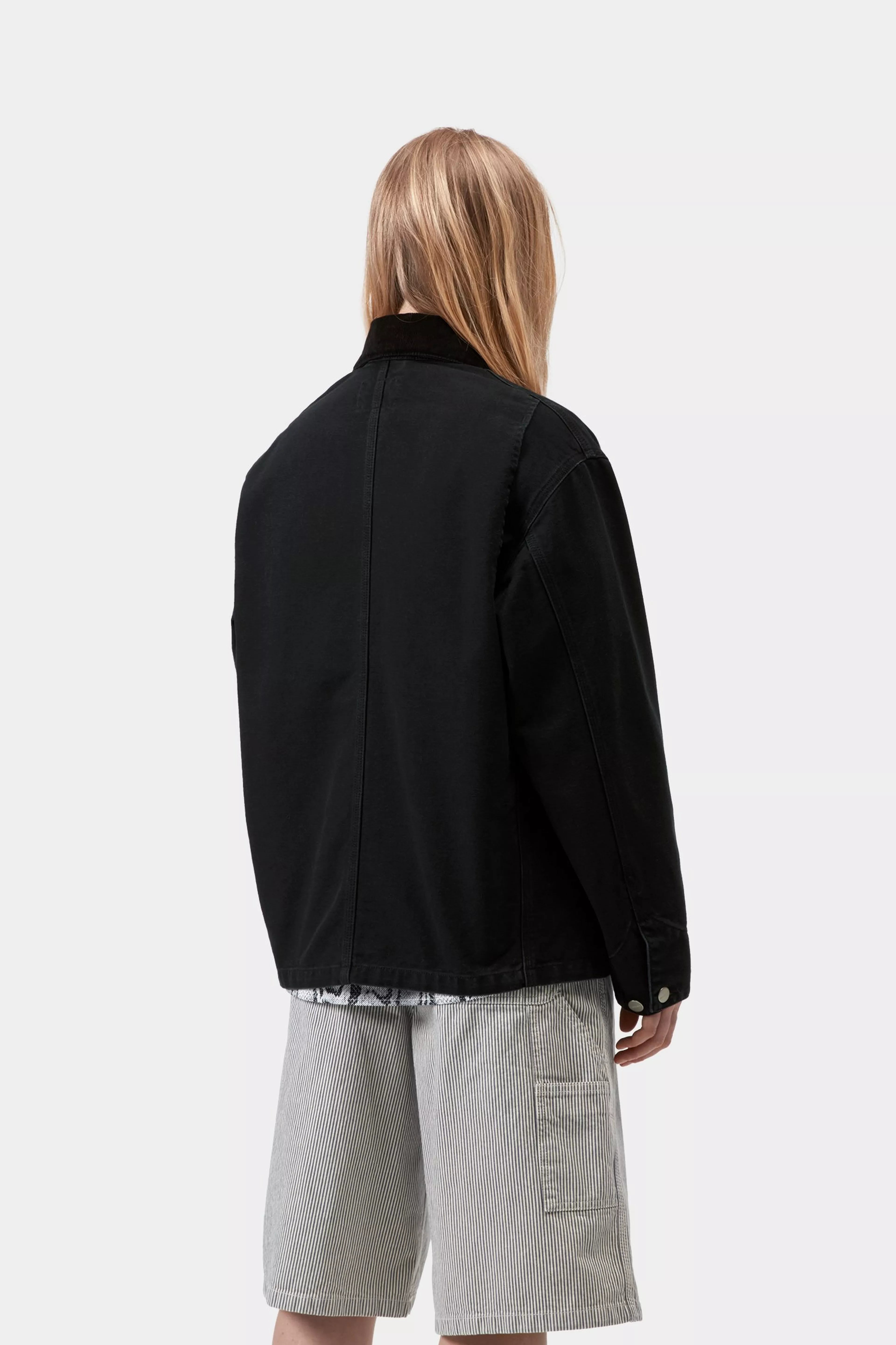 W' OG Michigan Coat - Black/Black stone canvas 3