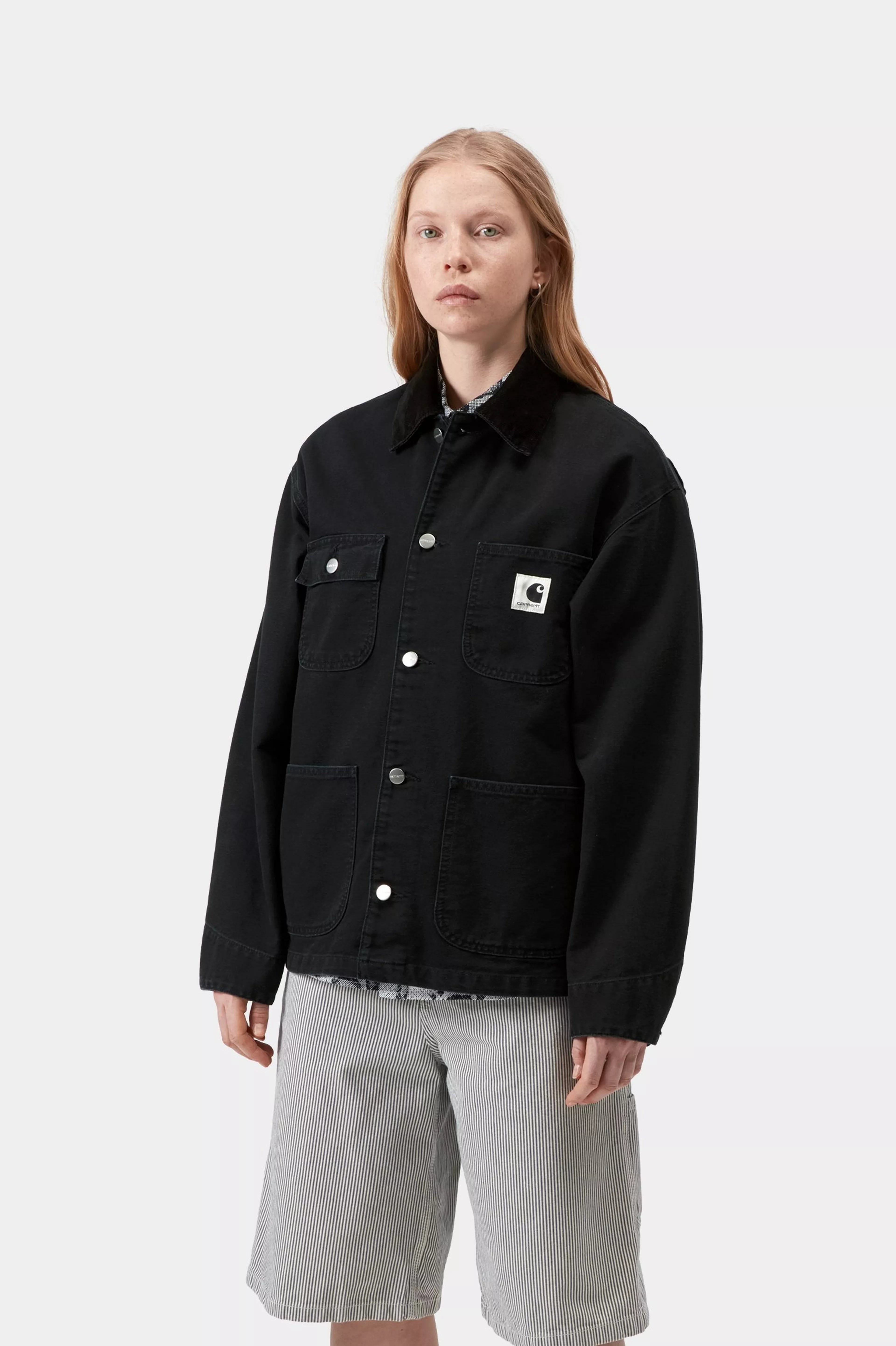 W' OG Michigan Coat - Black/Black stone canvas 2