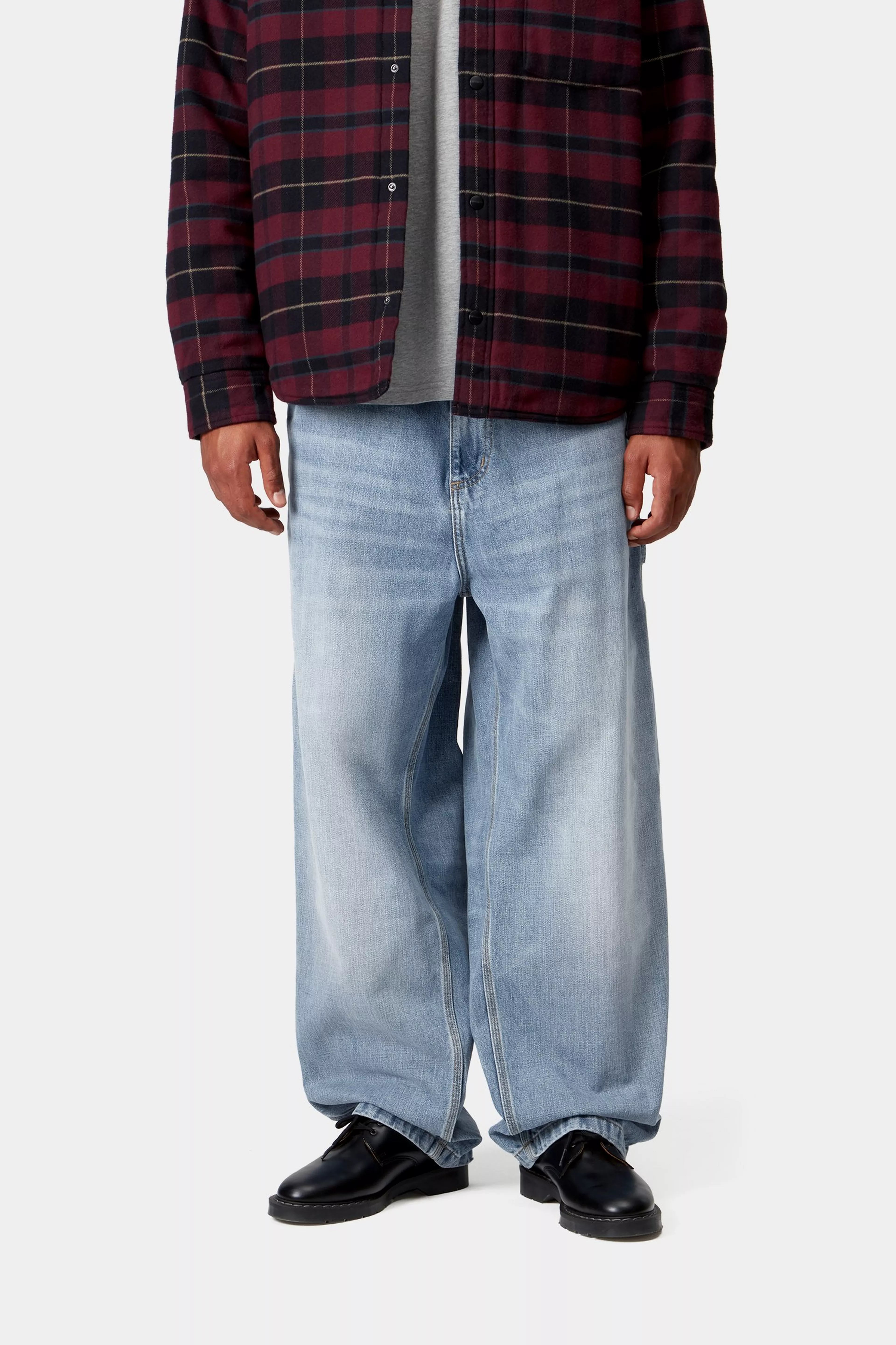 OG SINGLE KNEE PANT  - Blue (burst washed)