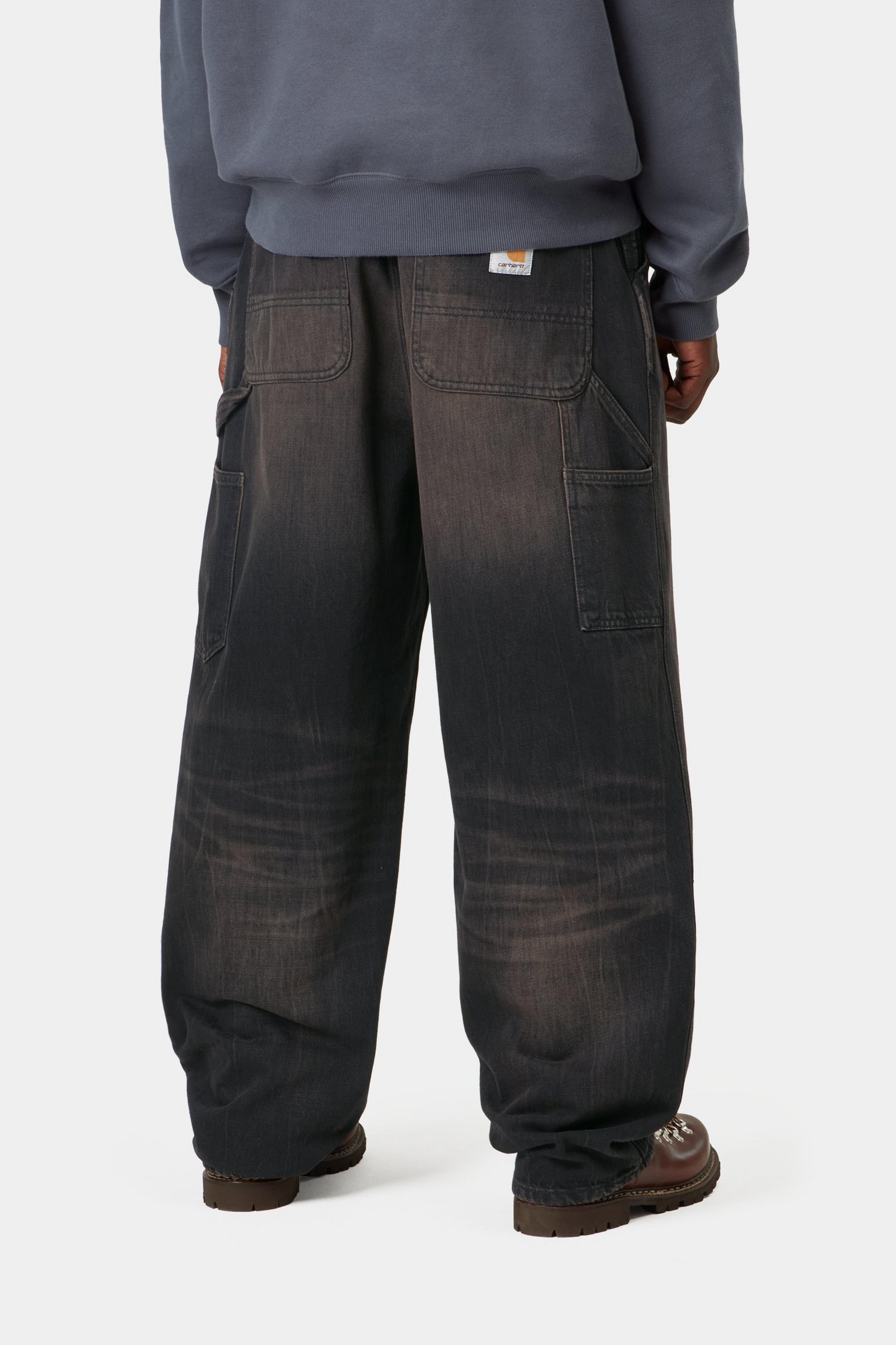 OG Single Knee Pant - Black tobacco used wash 4