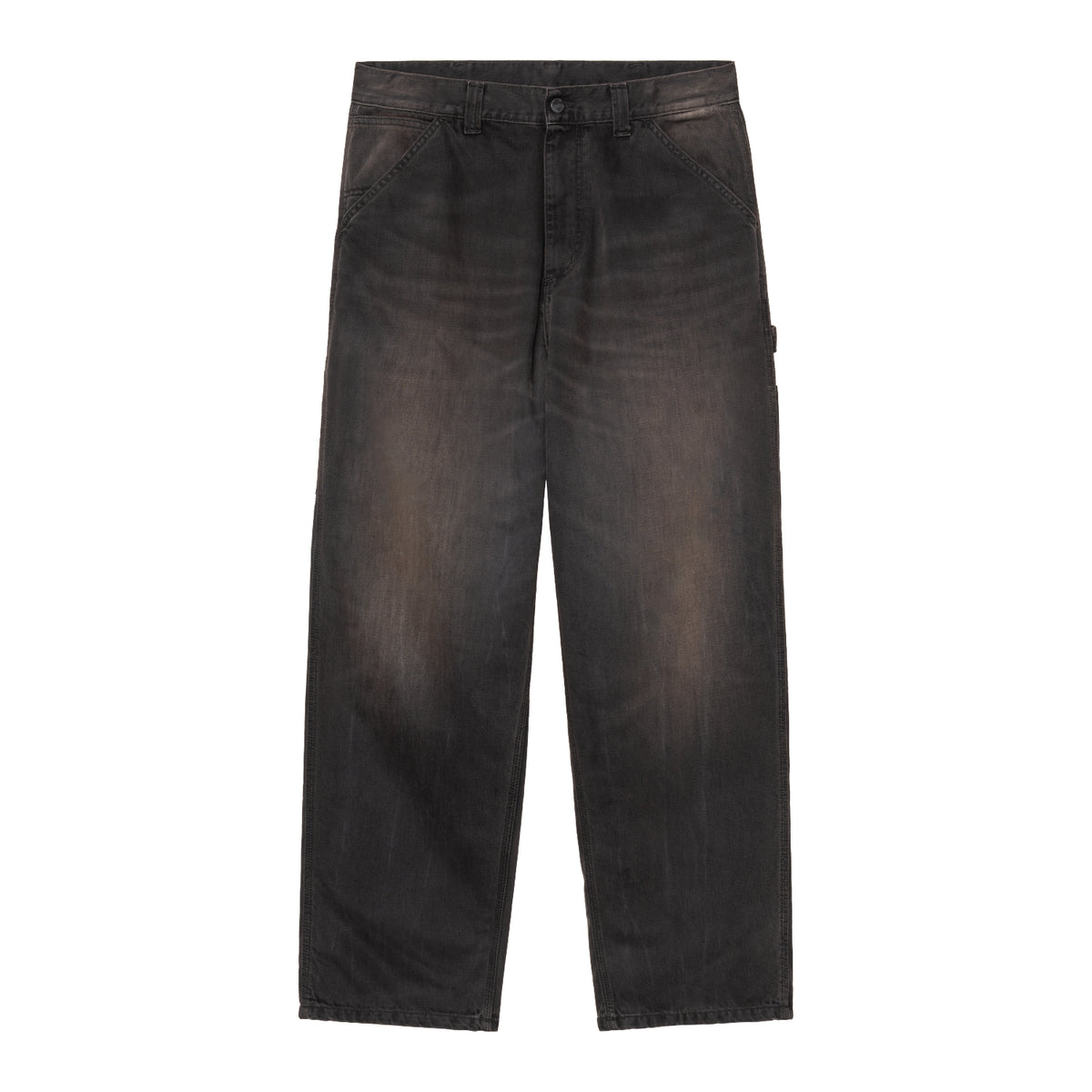 OG Single Knee Pant - Black tobacco used wash