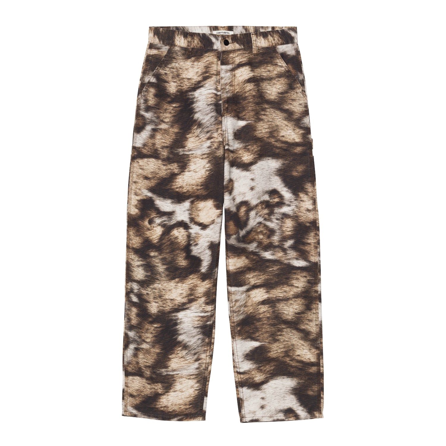 W' BRANDON SINGLE KNEE PANT - Wild Dog Print, Stone washed