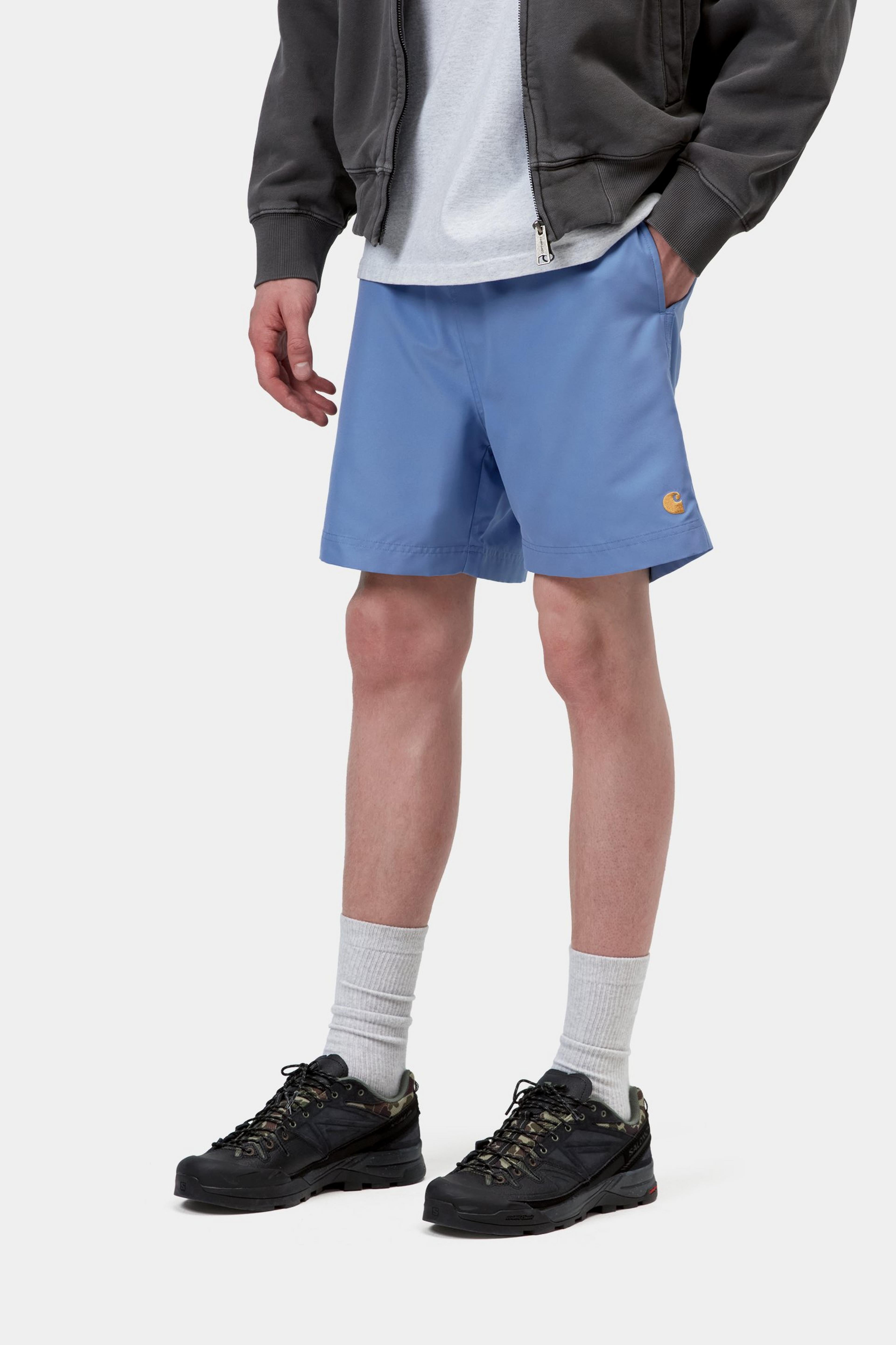 Chase Swim Trunks - Curacao / Gold