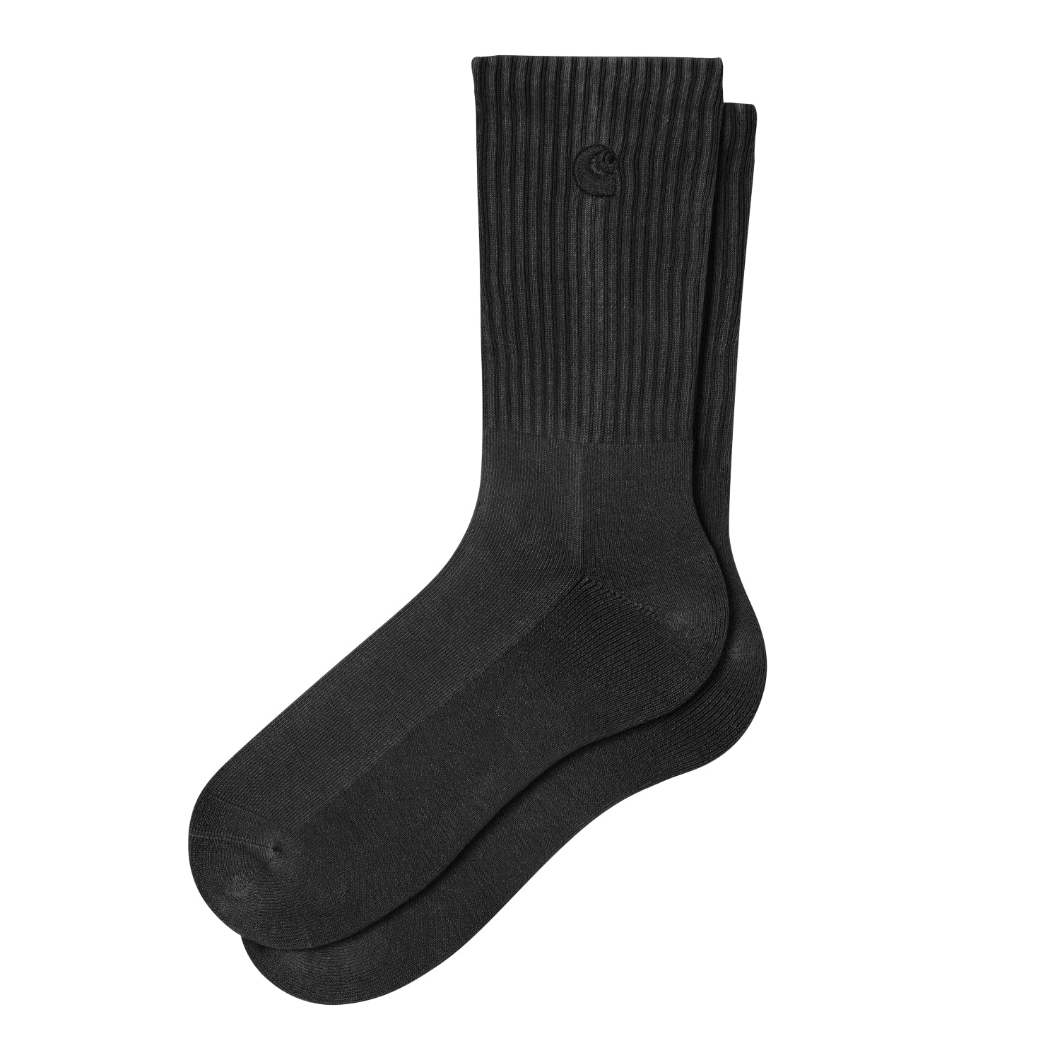 Hudson Socks - Black (chalk wash)