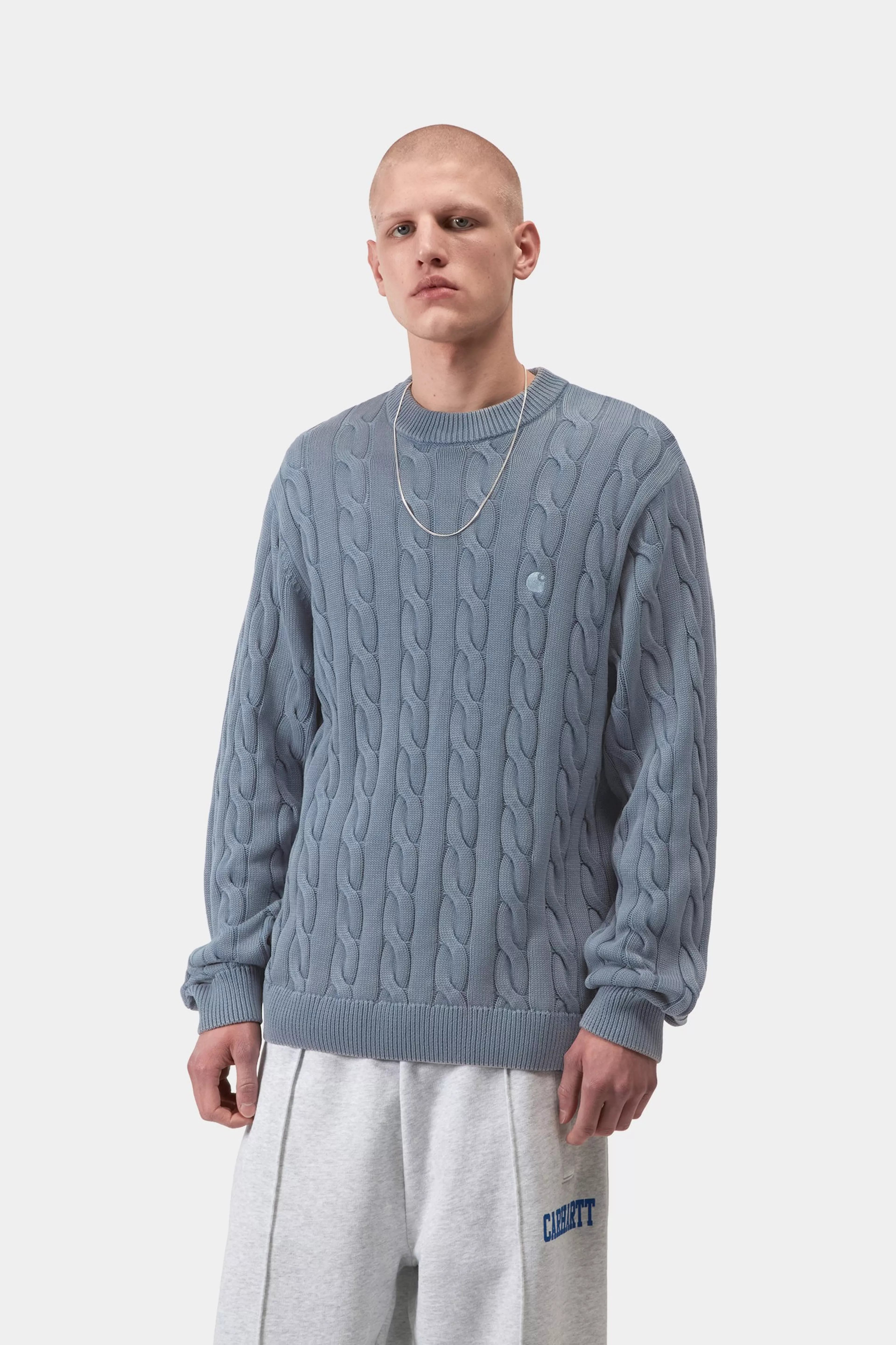 Carter Sweater - Cozy Blue (garment dyed)