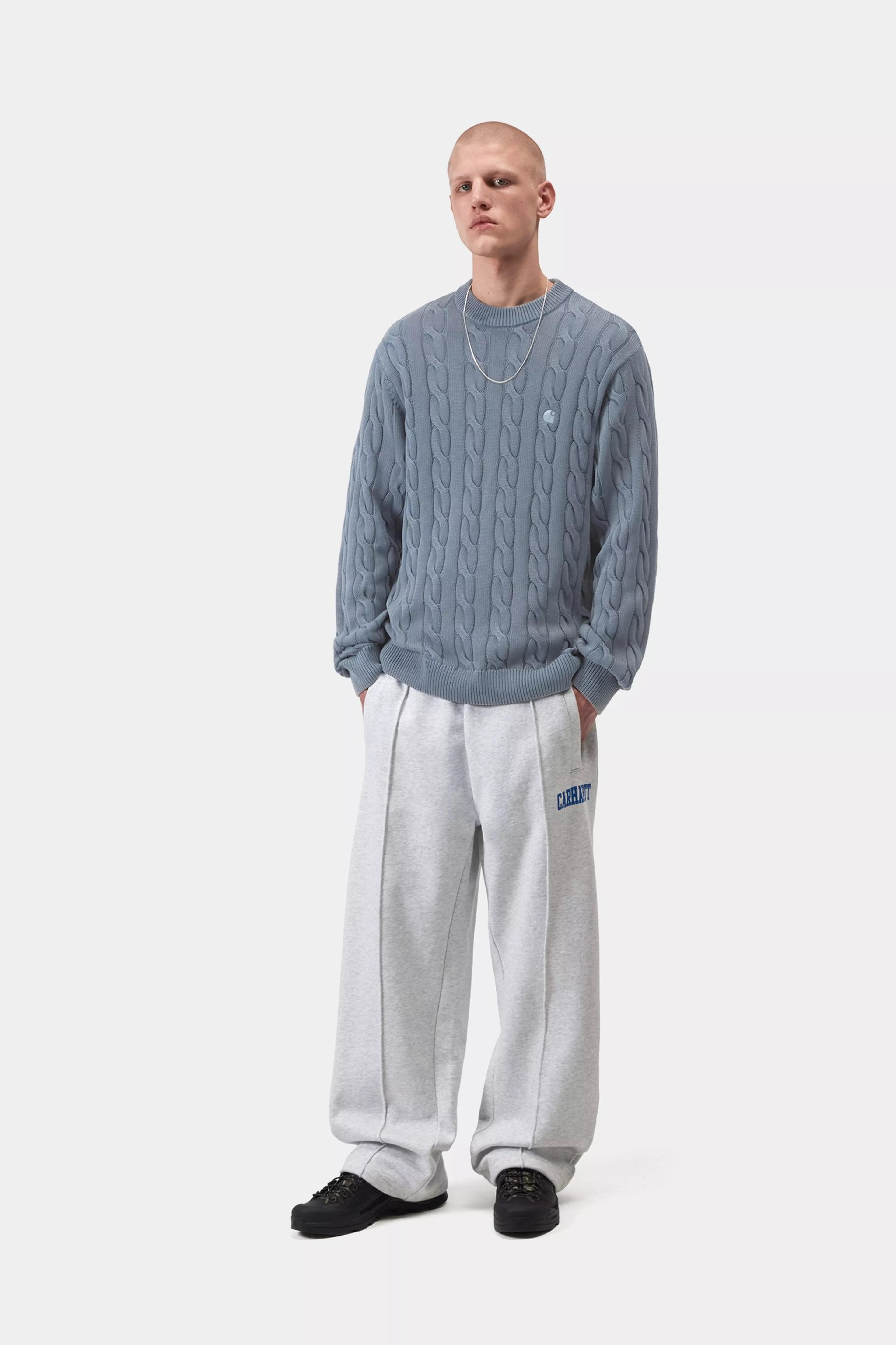 Carter Sweater - Cozy Blue (garment dyed)