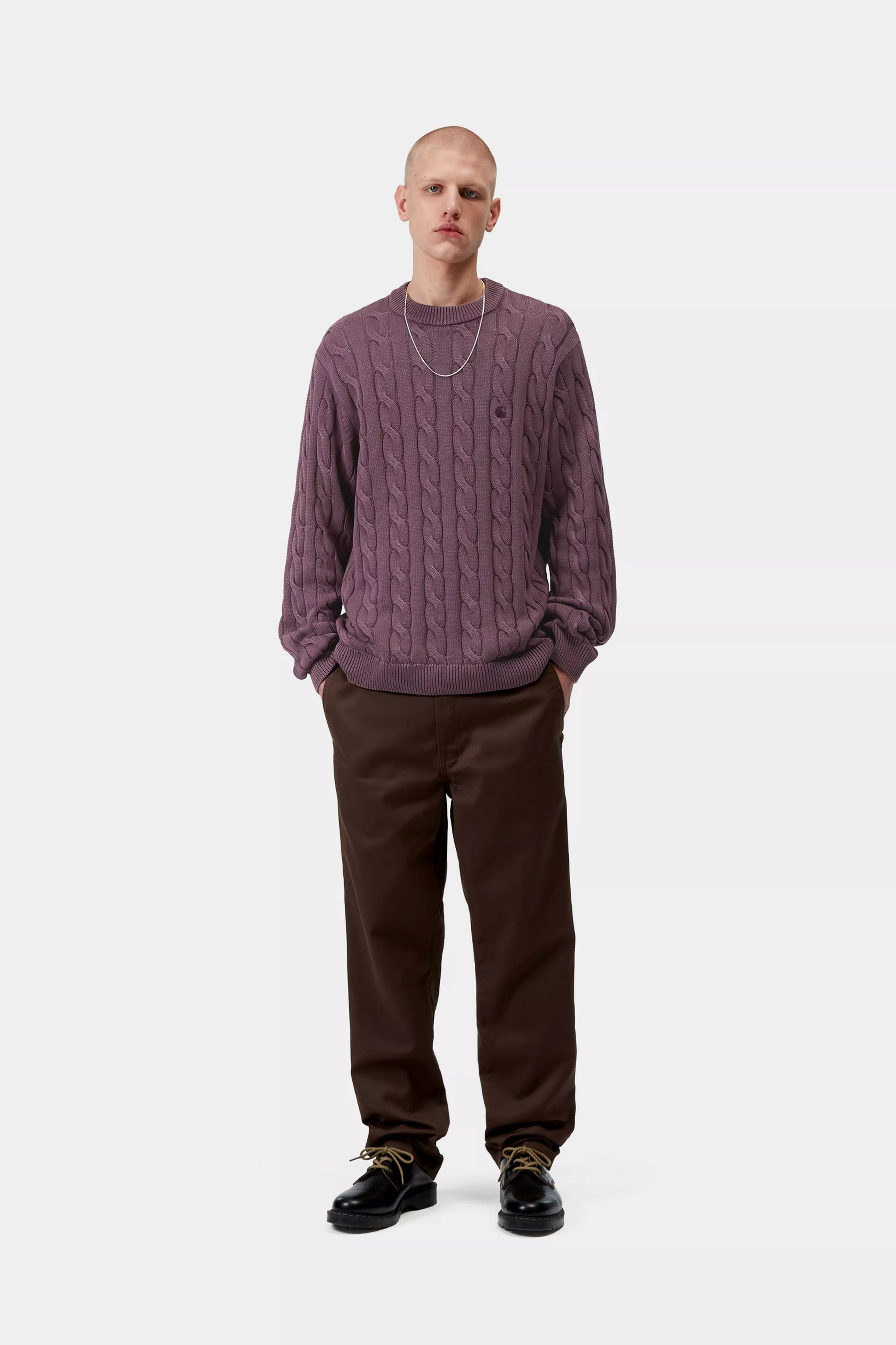Carter Sweater - Cozy Purple (garment dyed)