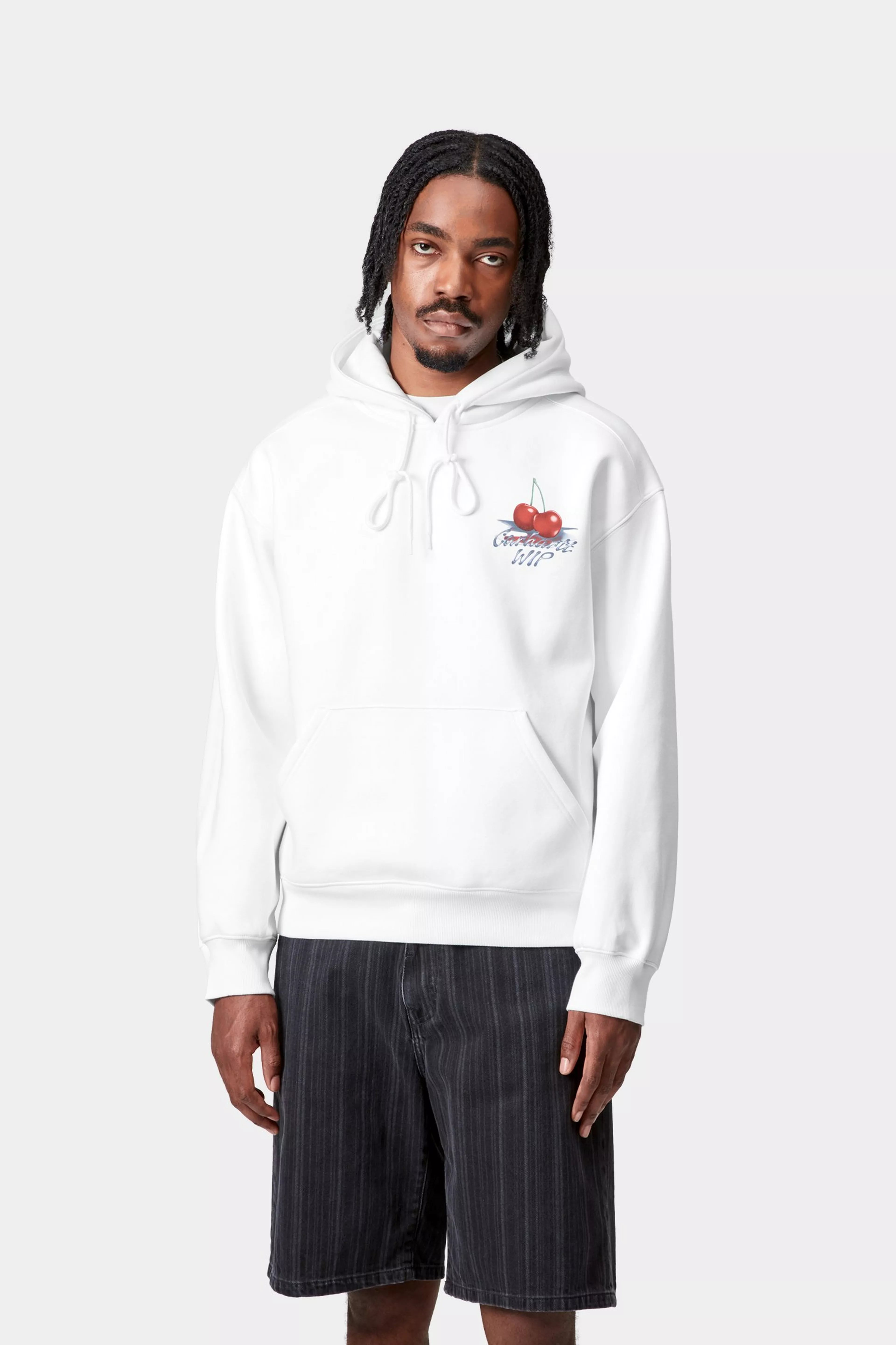HOODED JAKE GARCIA SWEAT - White
