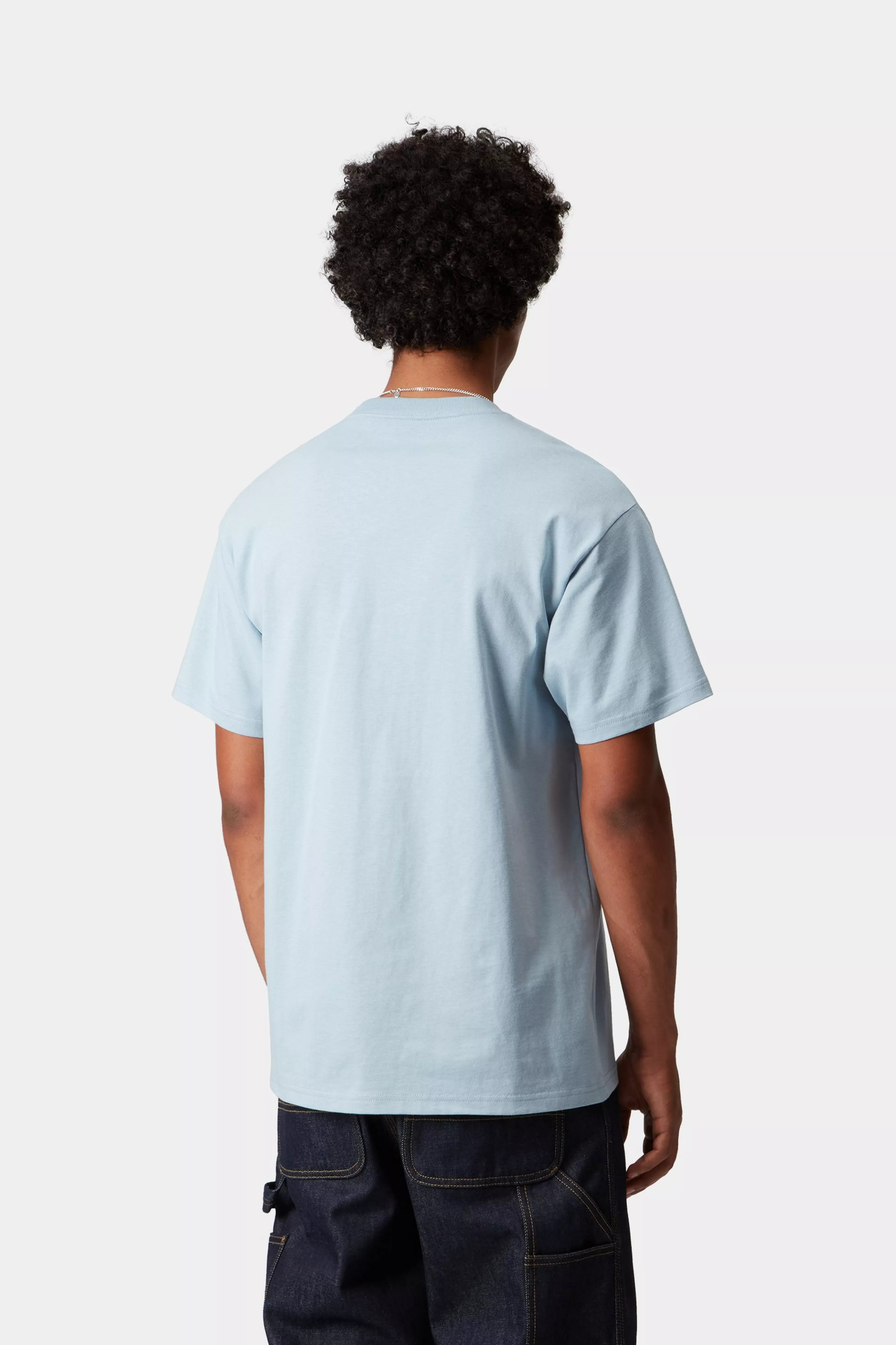 S/S MIRROR T-SHIRT  - Blue Fog