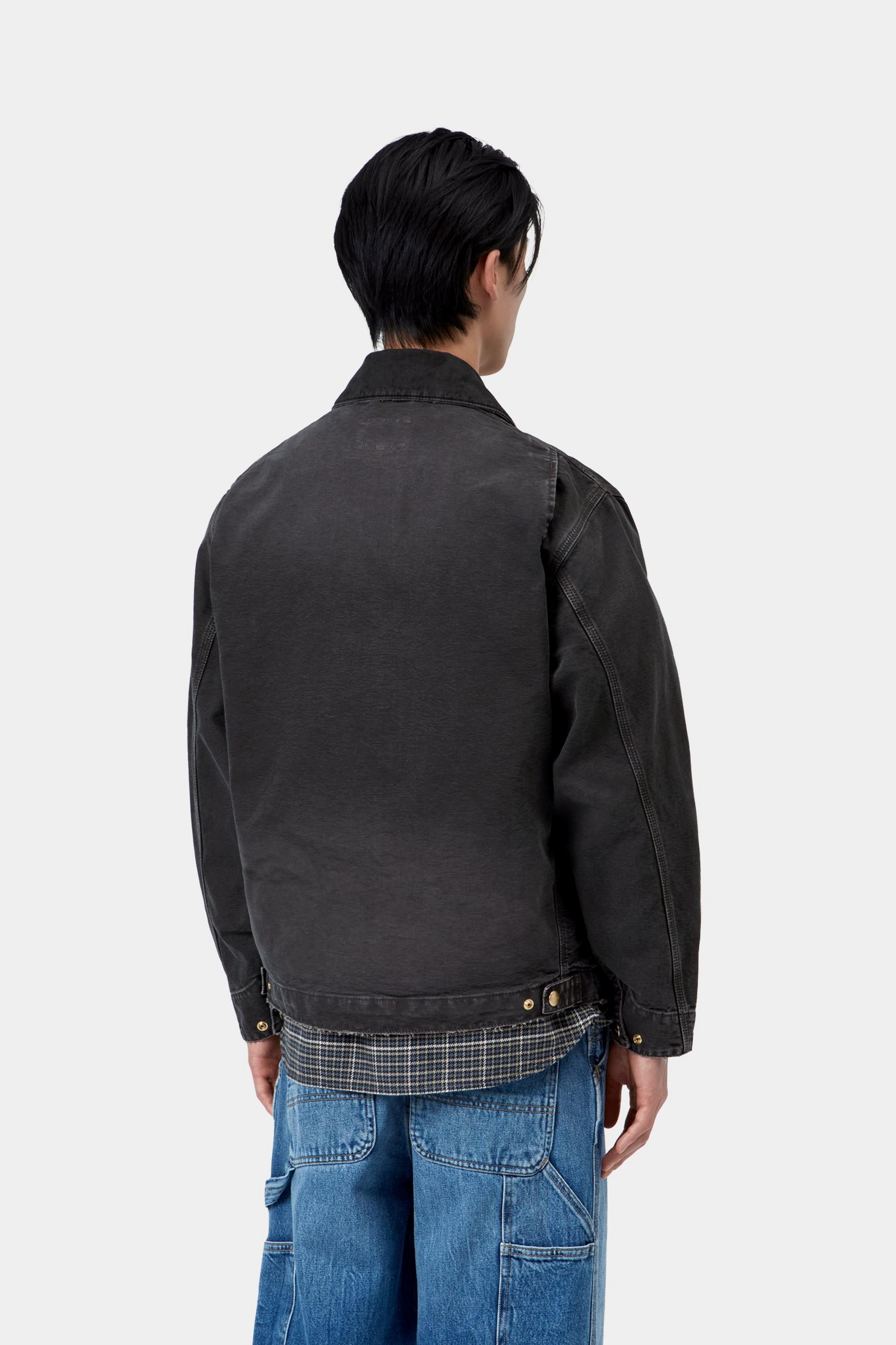 OG Detroit Jacket - Black / Black, Destroy wash 3