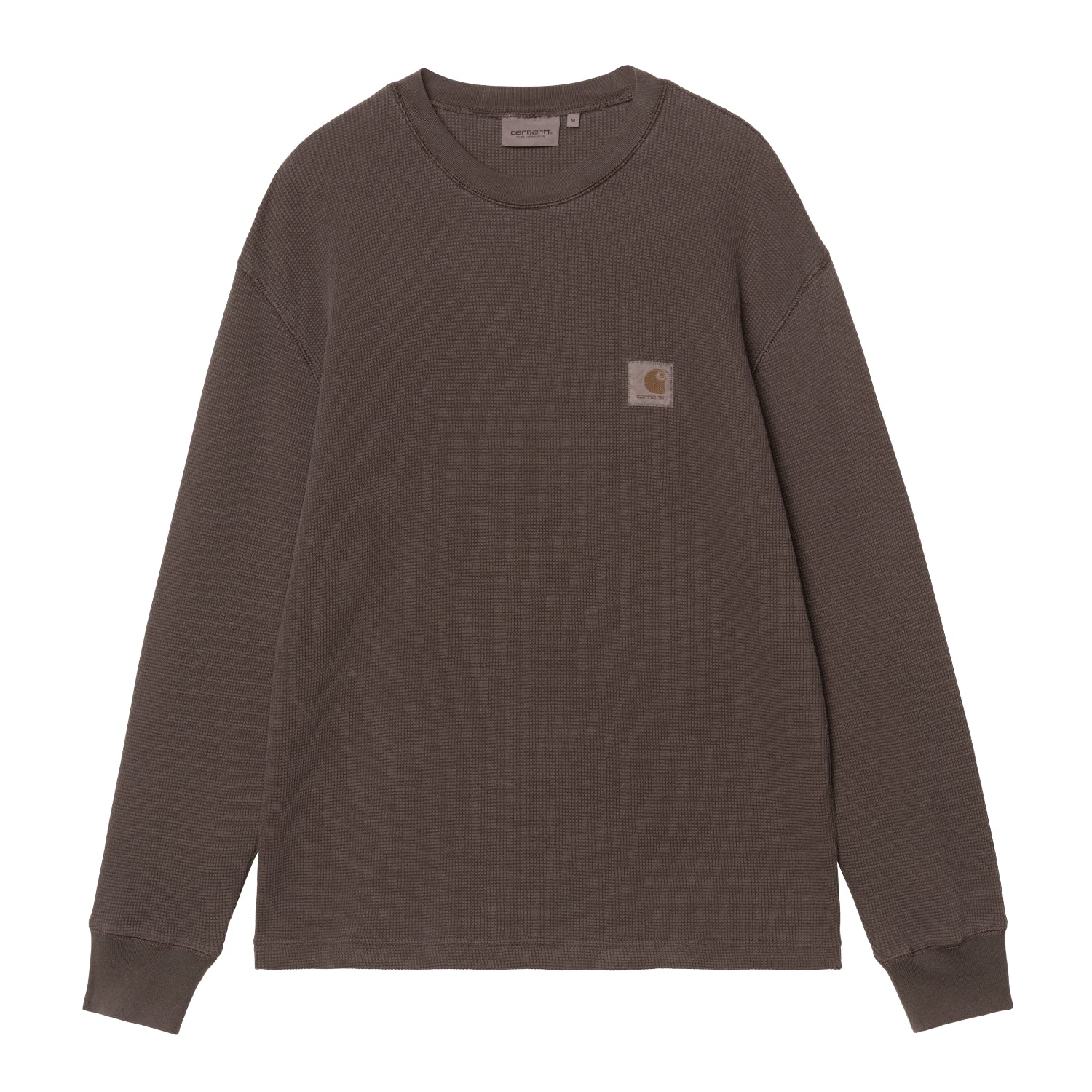 L/S Vista Waffle T-Shirt - Tobacco, Garment dyed 1