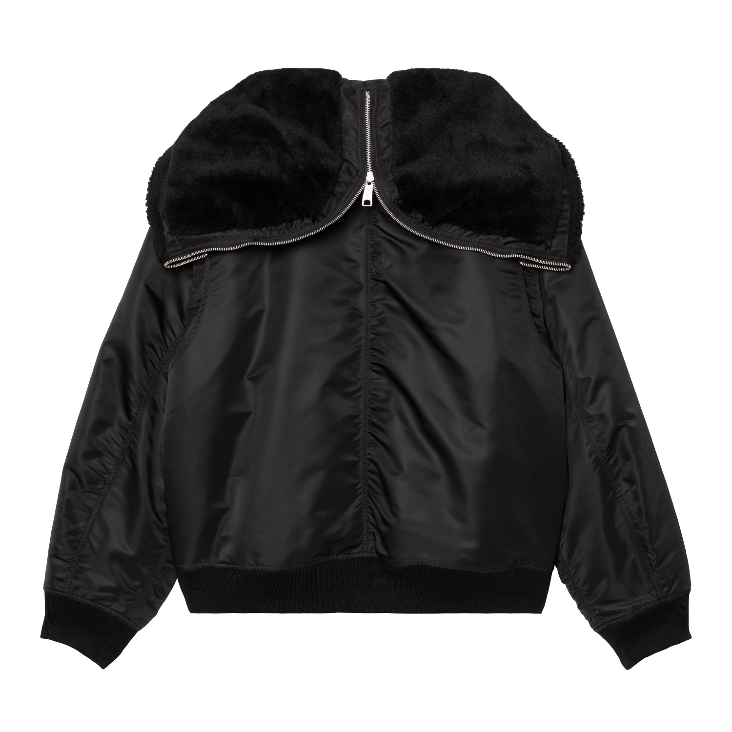 HOODED OLTERA BOMBER  - Black / Black