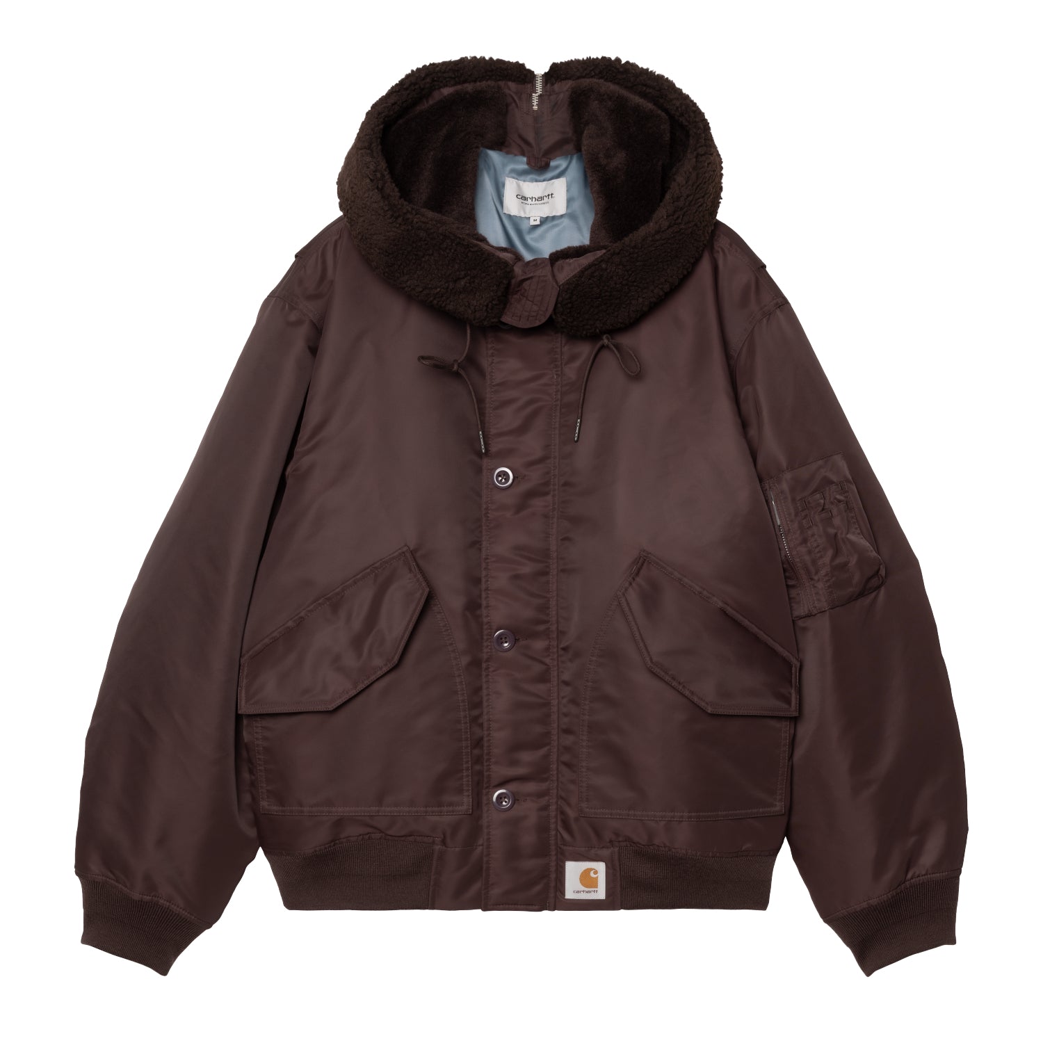 HOODED OLTERA BOMBER - Palisander / Angelite 1