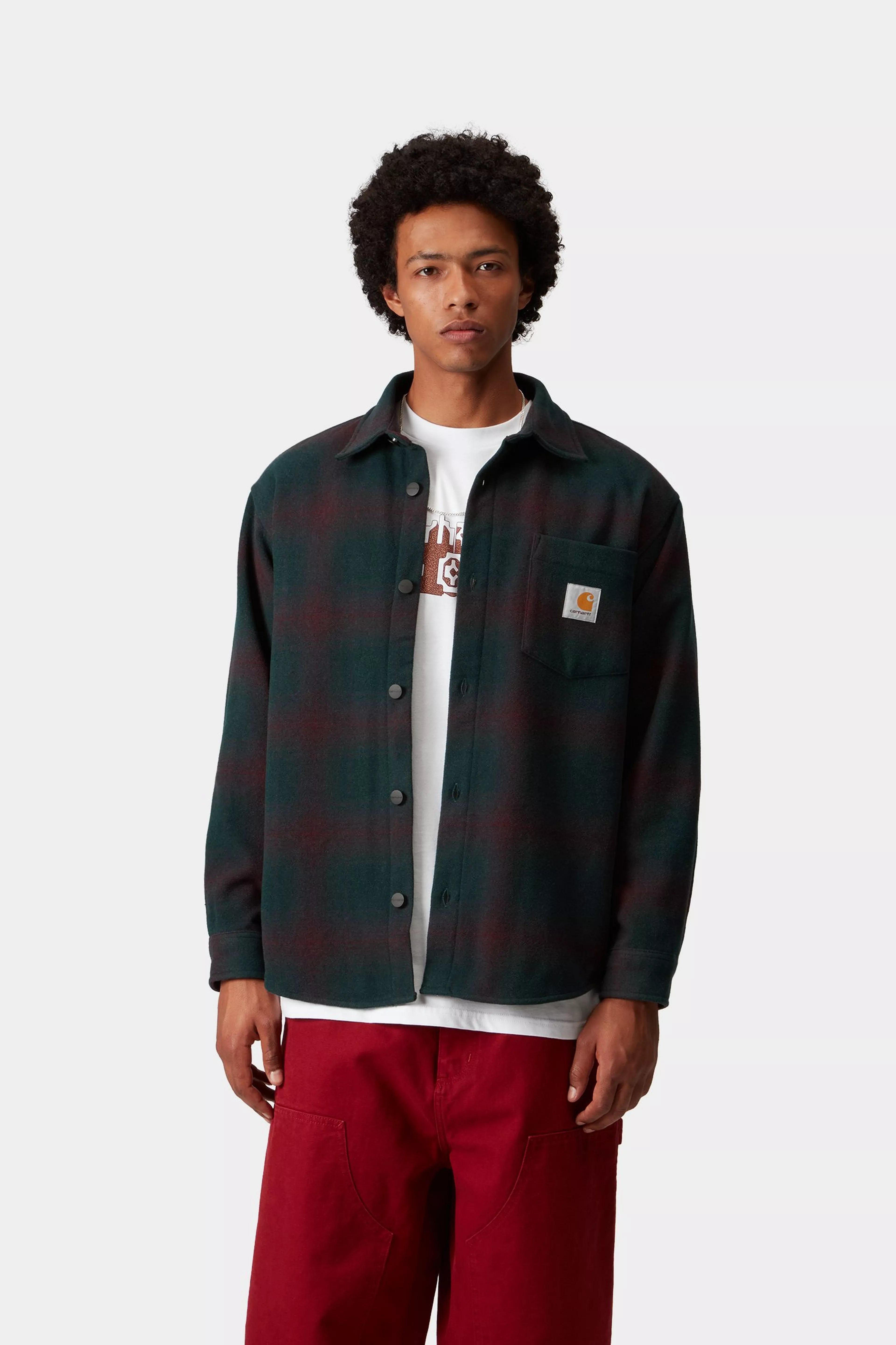 BRENNAN SHIRT JAC  - Brennan Check, Deep Lagoon / Rondo