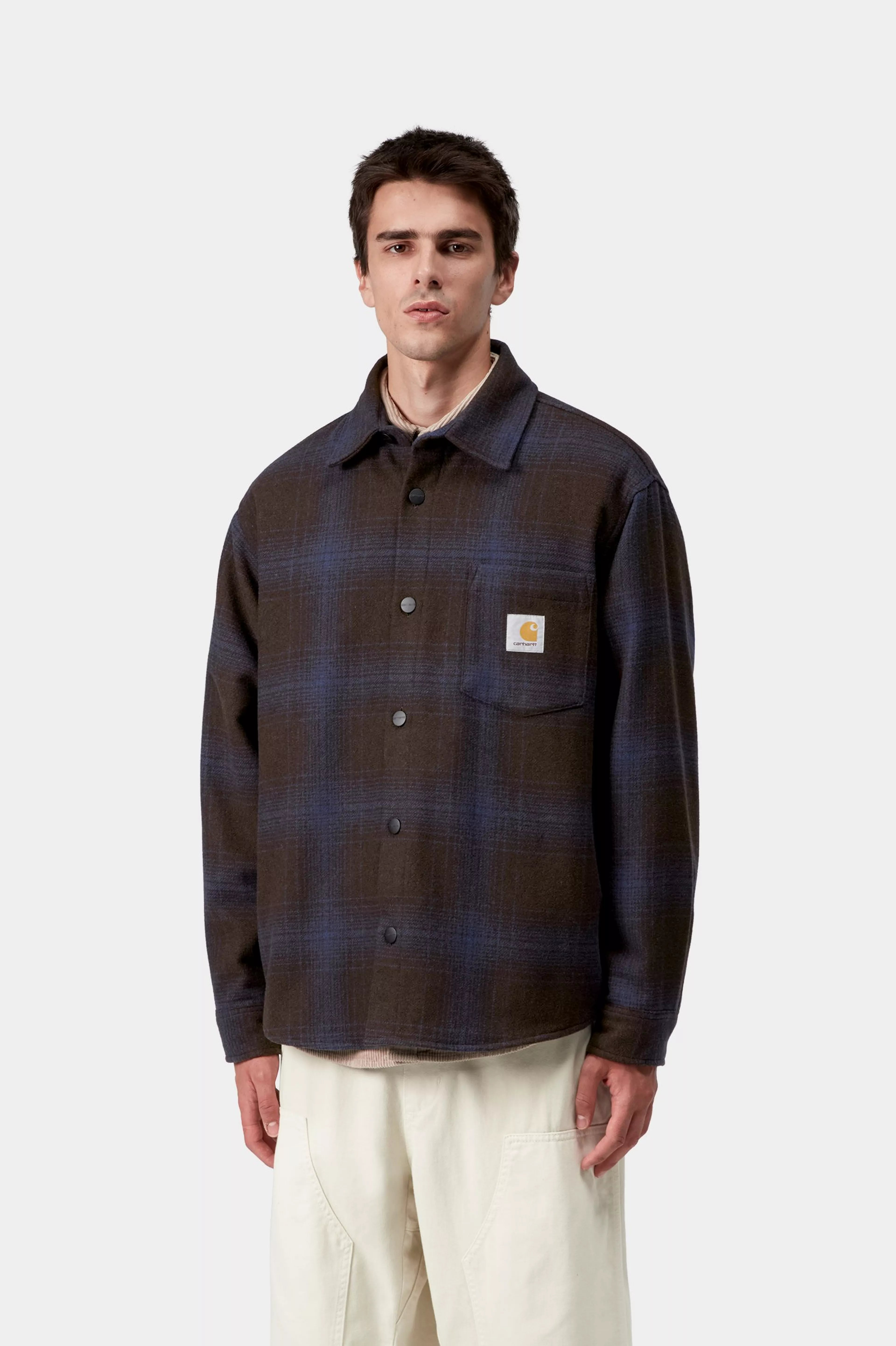 BRENNAN SHIRT JAC  - Brennan Check, Palisander / Jupiter