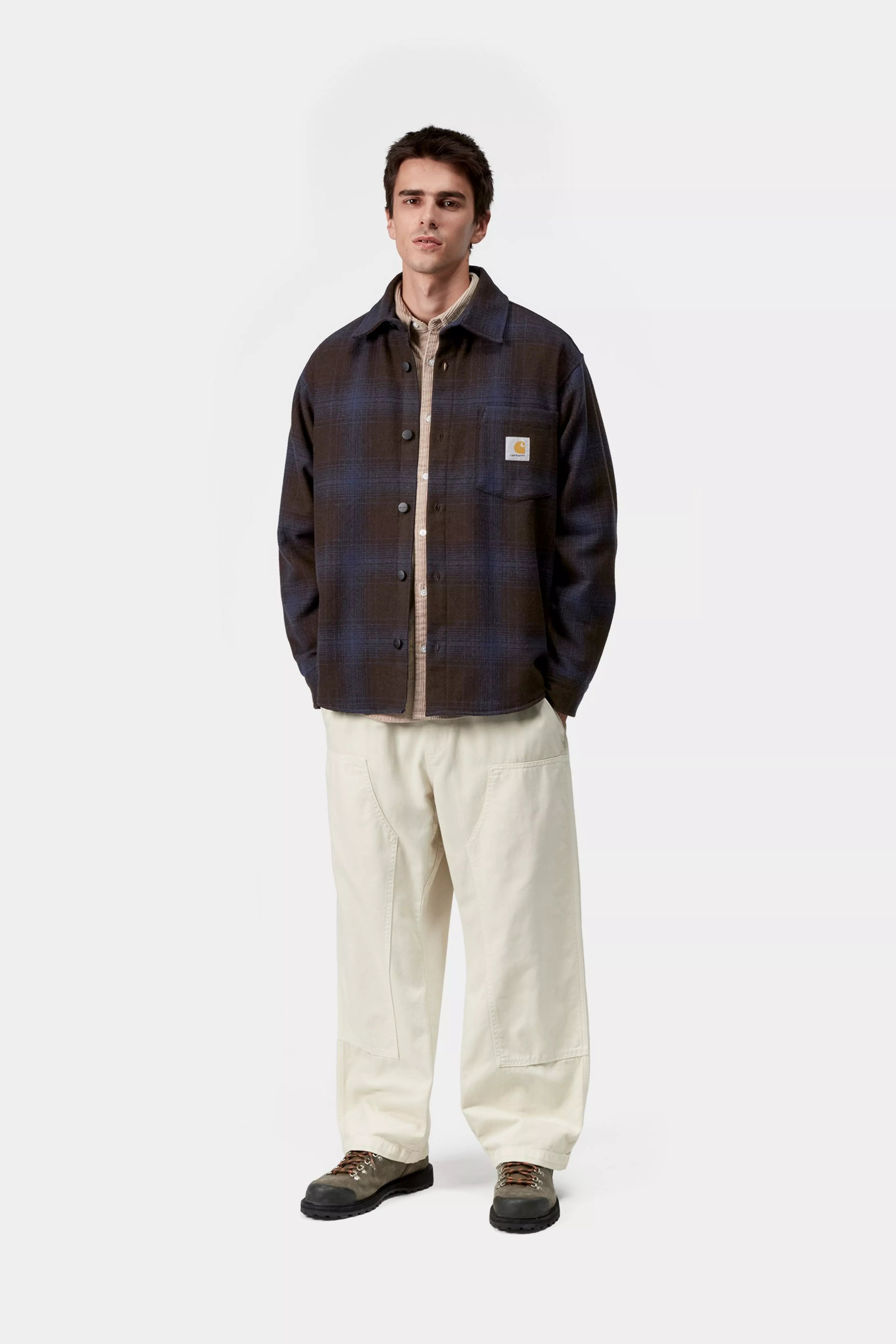 BRENNAN SHIRT JAC  - Brennan Check, Palisander / Jupiter