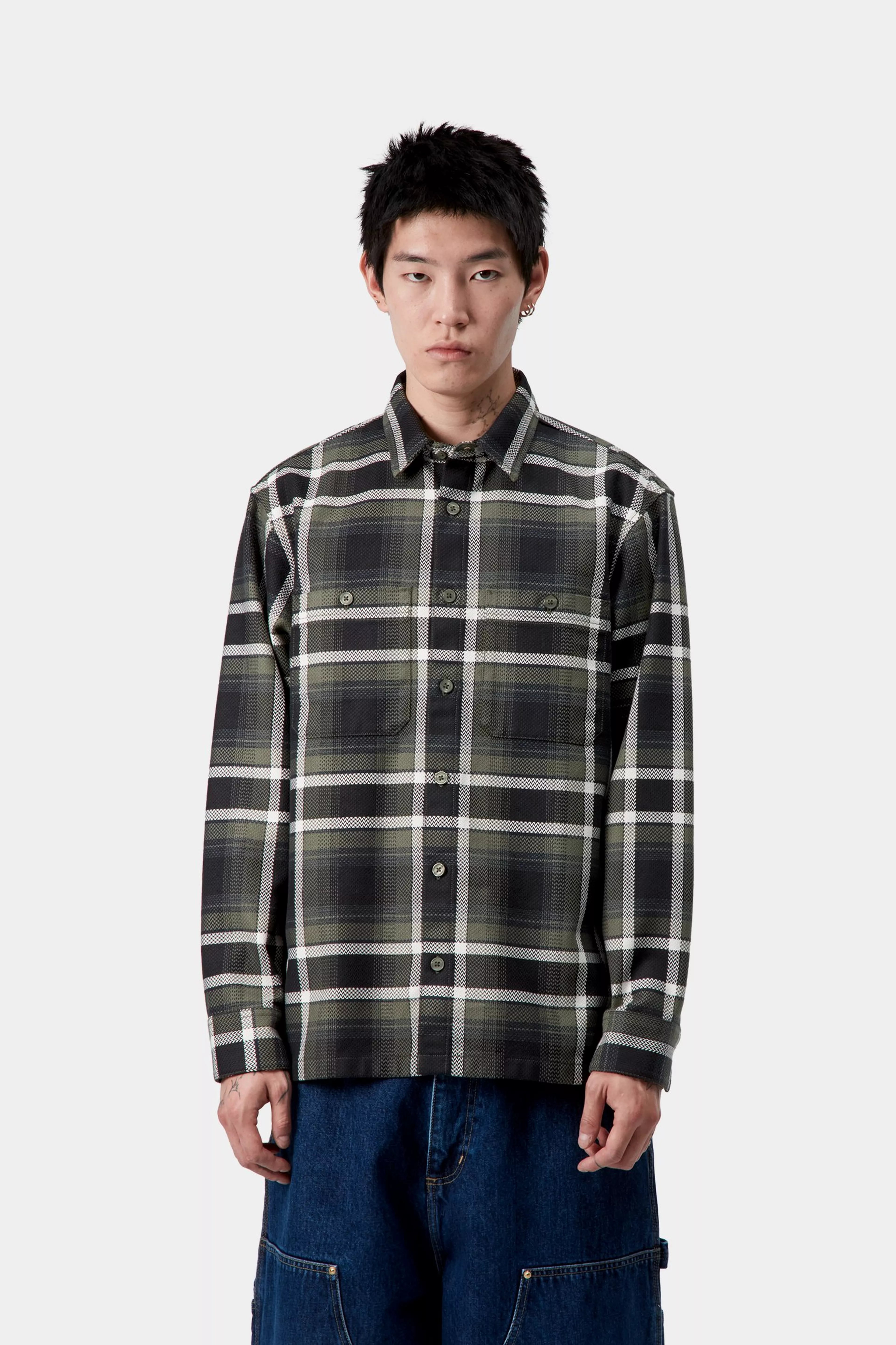 L/S VAUGHN SHIRT  - Vaughn Check, Opuntia