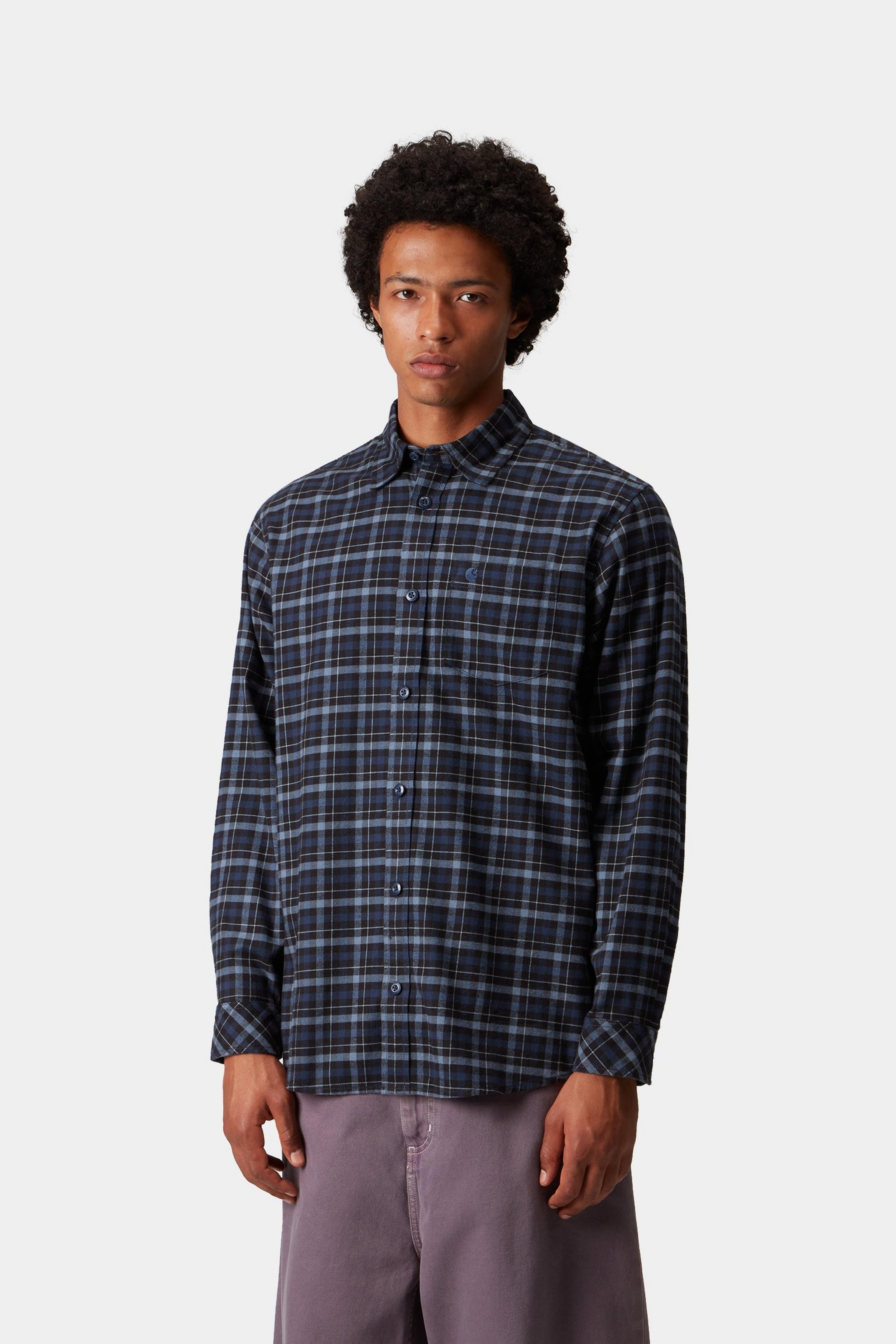 L/S WIDMARK SHIRT  - Widmark Check, Jupiter