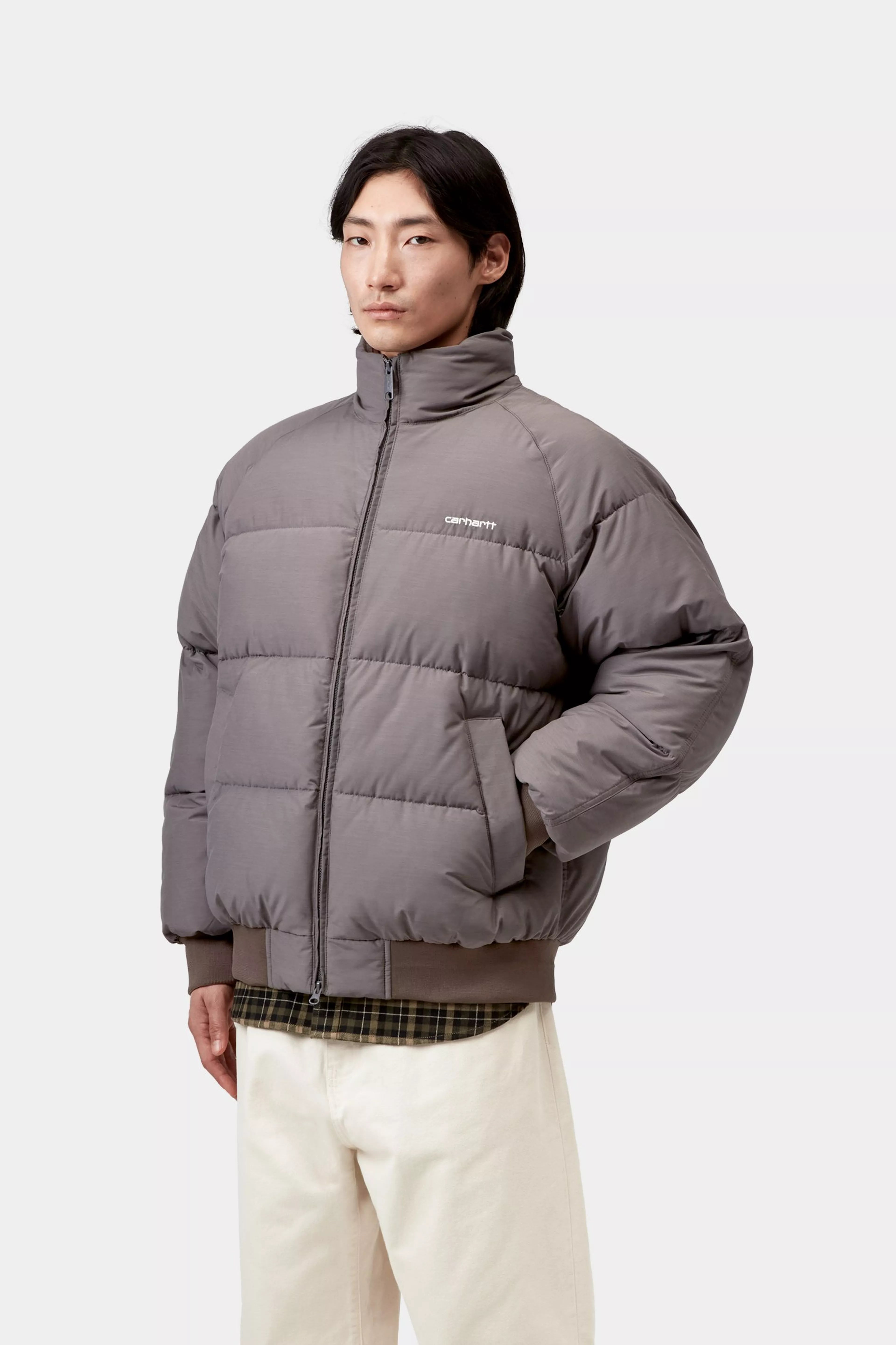 NEBRASKA JACKET  - Porphyry / White