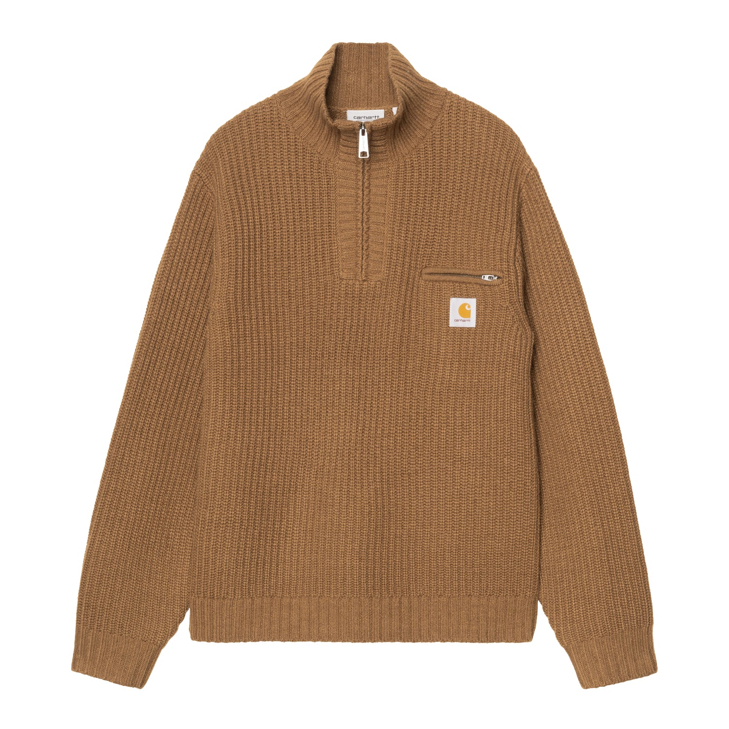 Detroit Half Zip Sweater - WIP H Brown 1