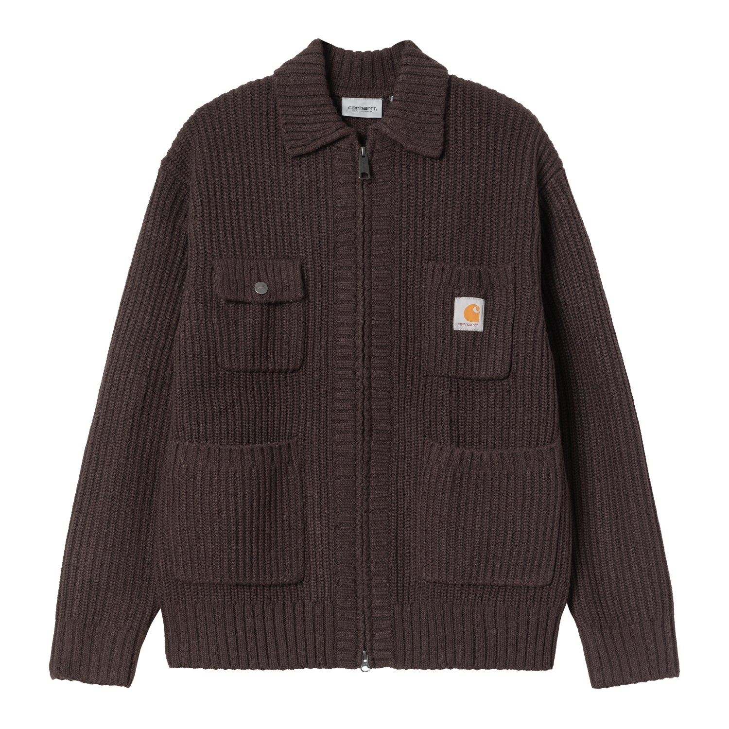 CHORE KNIT JACKET - Palisander 1