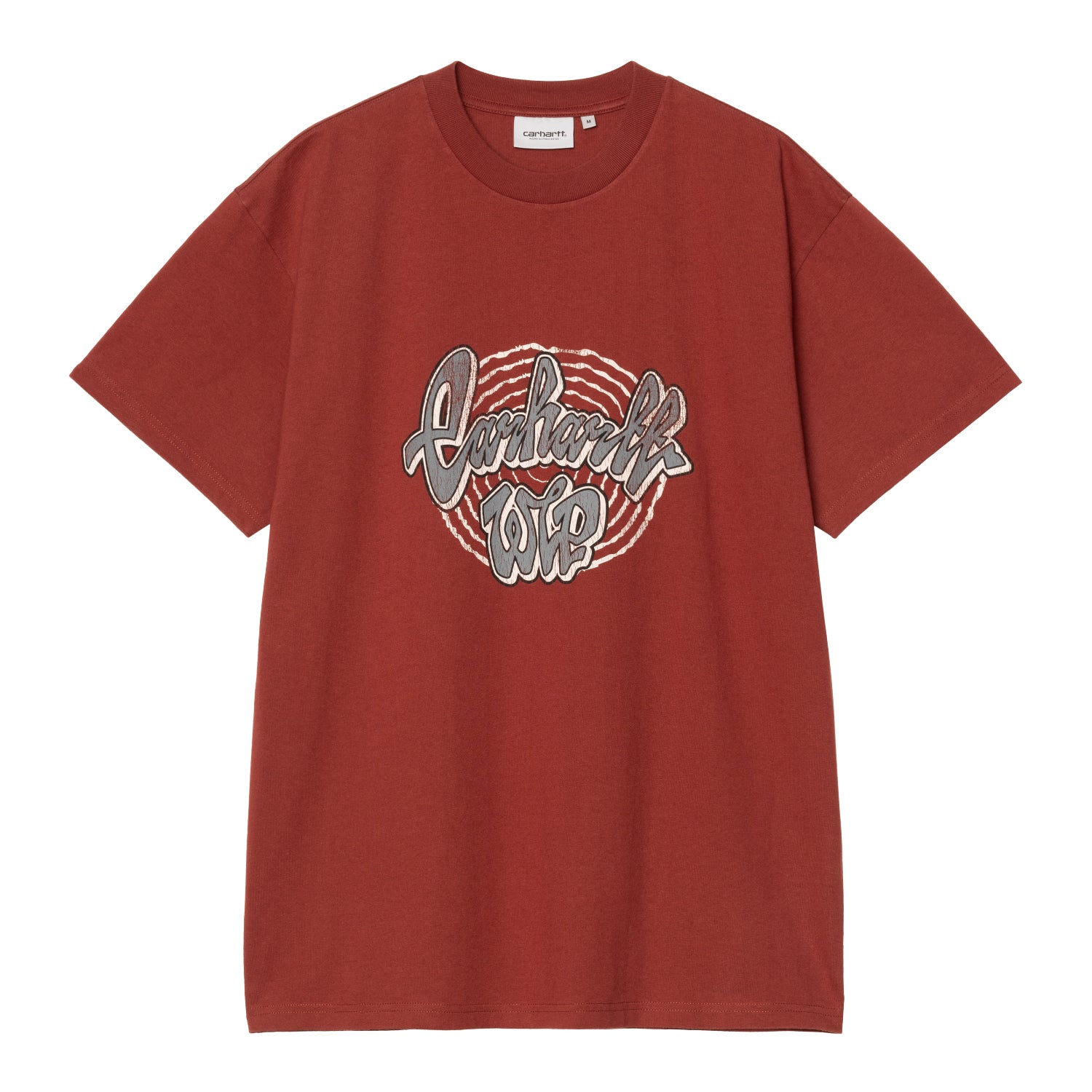 S/S CHEDDA T-SHIRT  - Dark Brick (heavy stone wash)