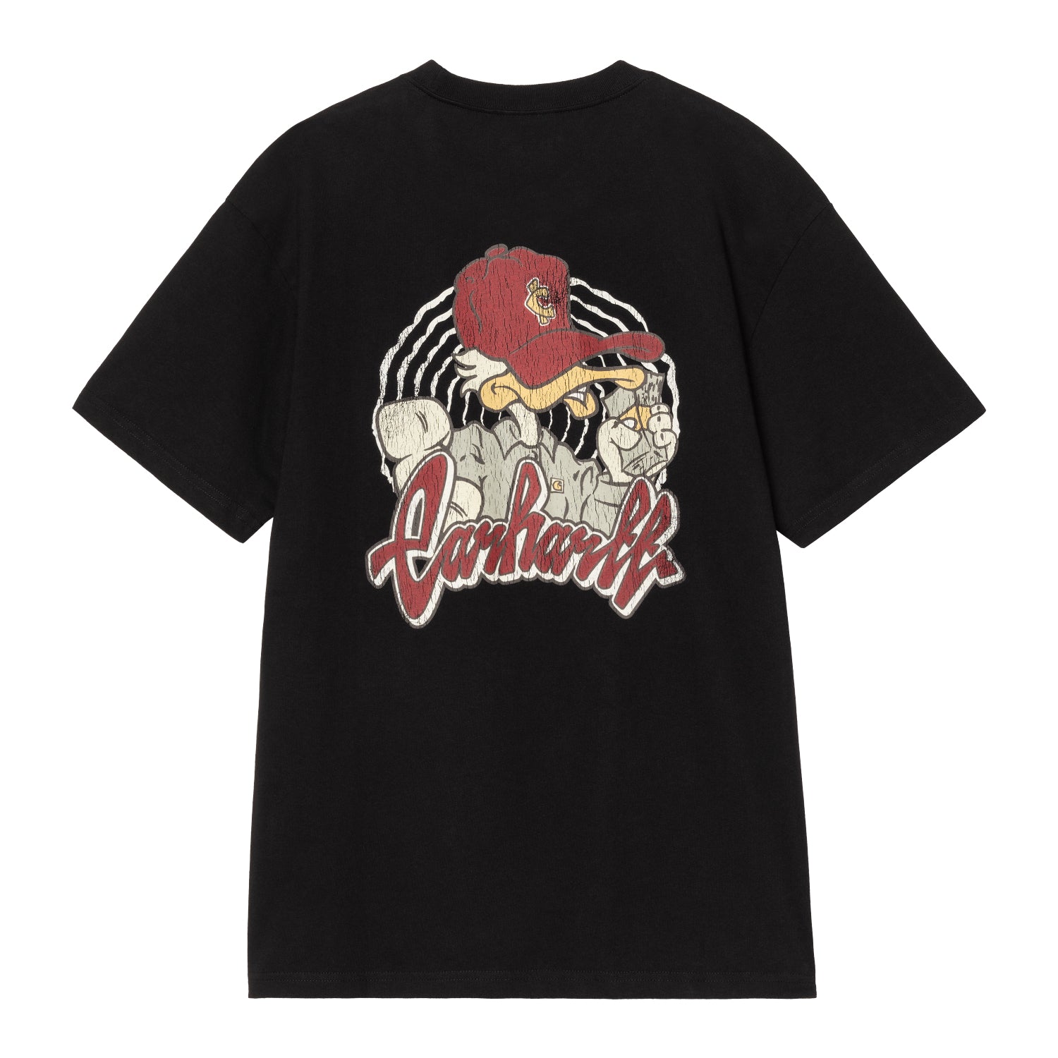 S/S CHEDDA T-SHIRT  - Black (heavy stone wash)