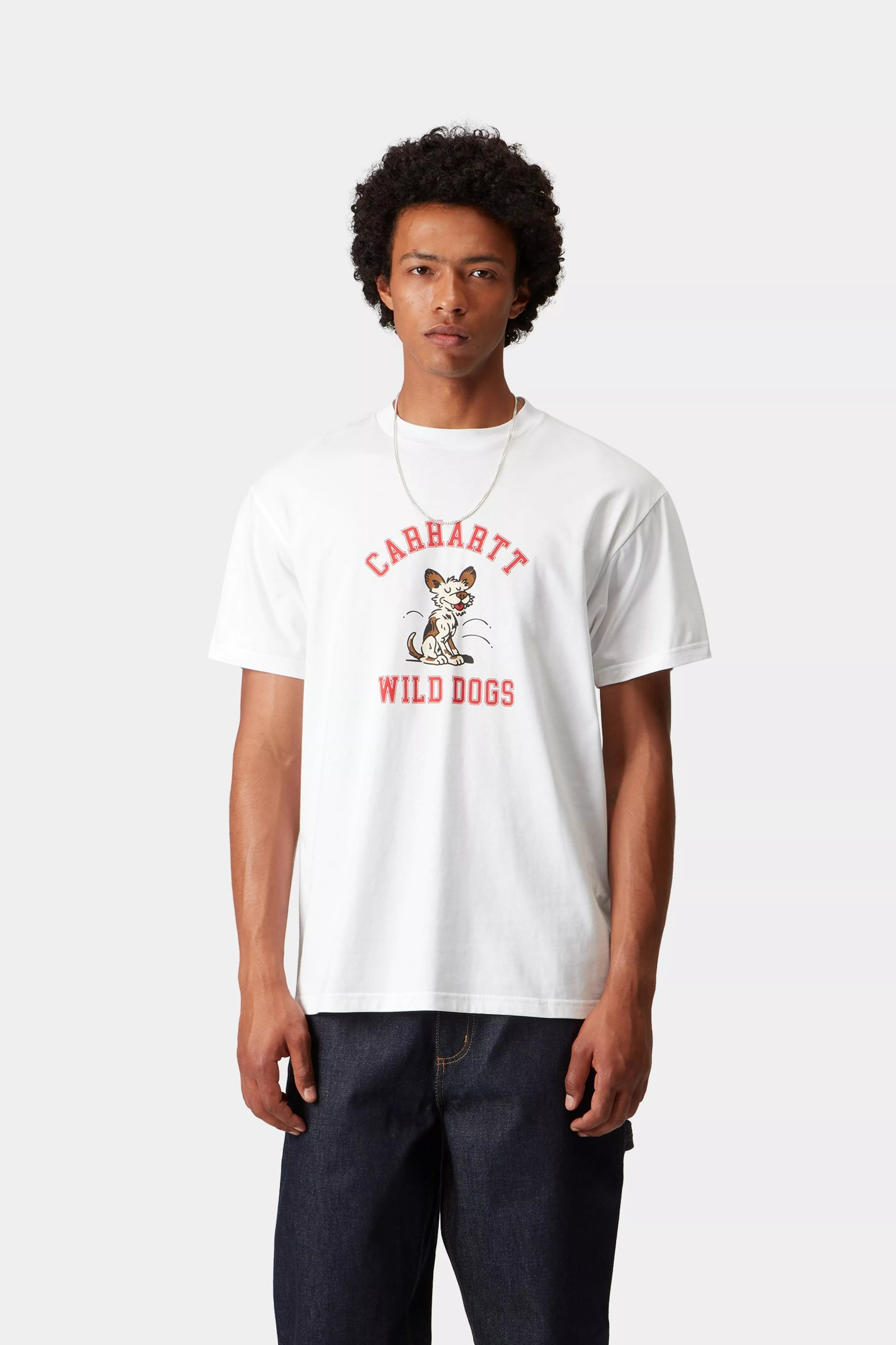 S/S WILD DOG T-SHIRT  - White