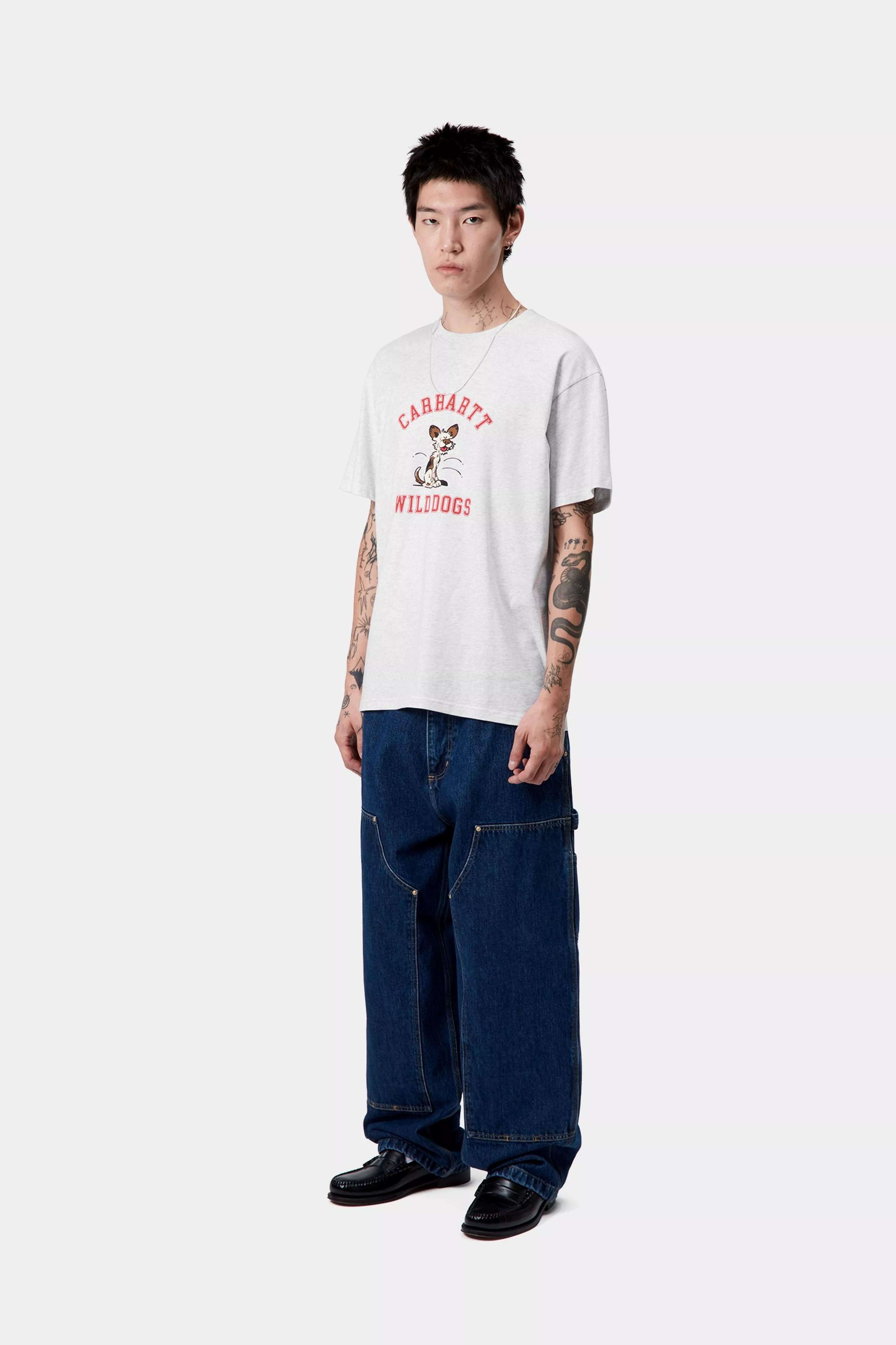 S/S WILD DOG T-SHIRT  - Ash Heather