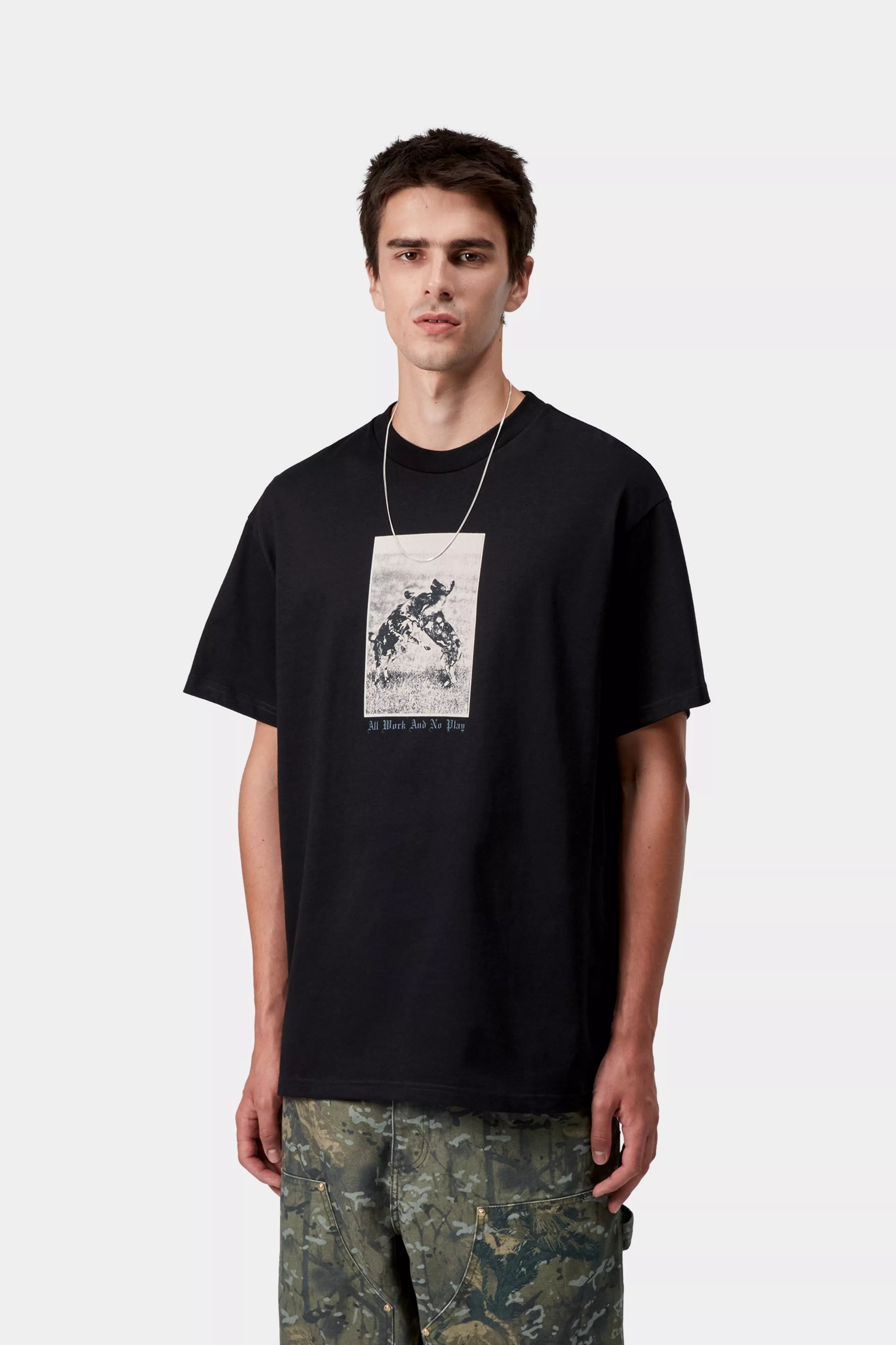S/S NO PLAY T-SHIRT  - Black