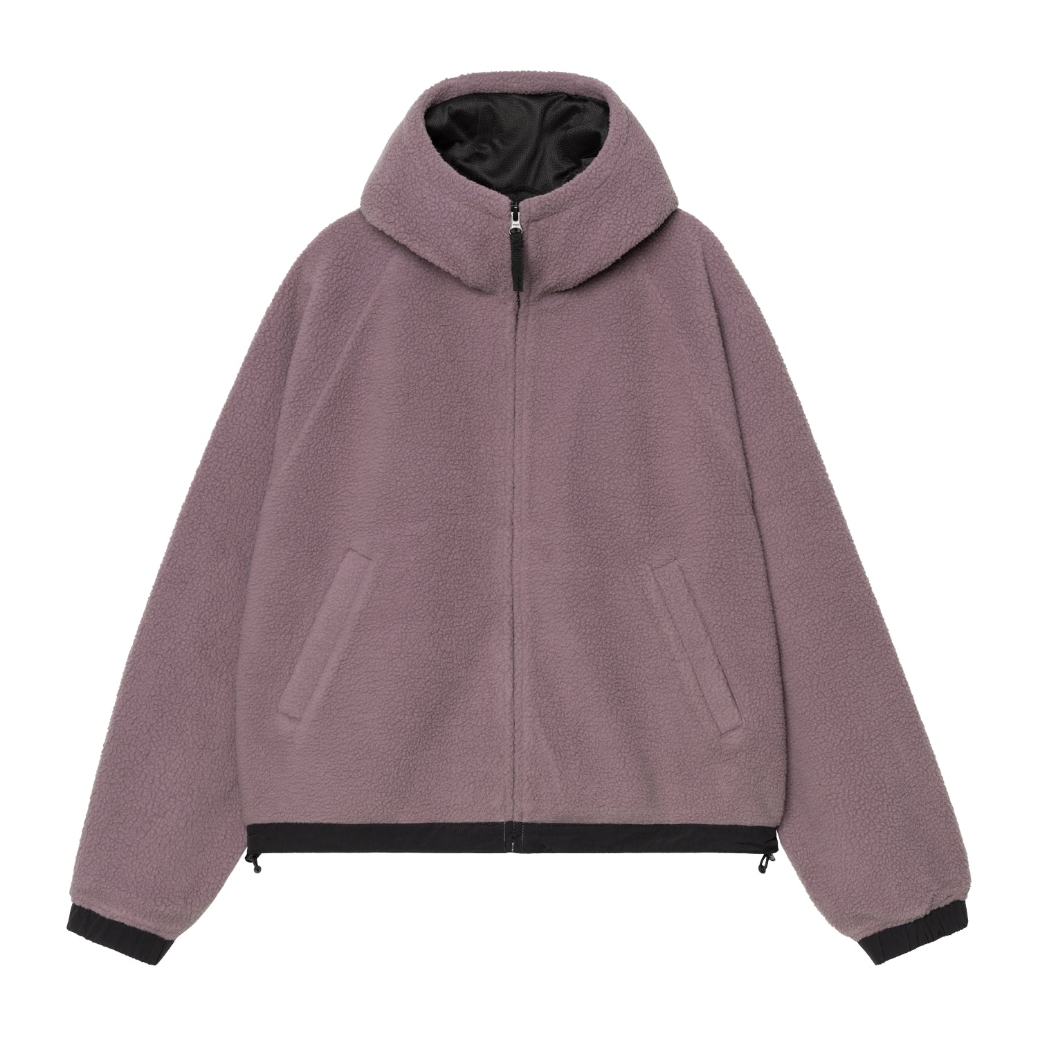 W' HOODED HELIX FLEECE JACKET - Phlox / Porphyry