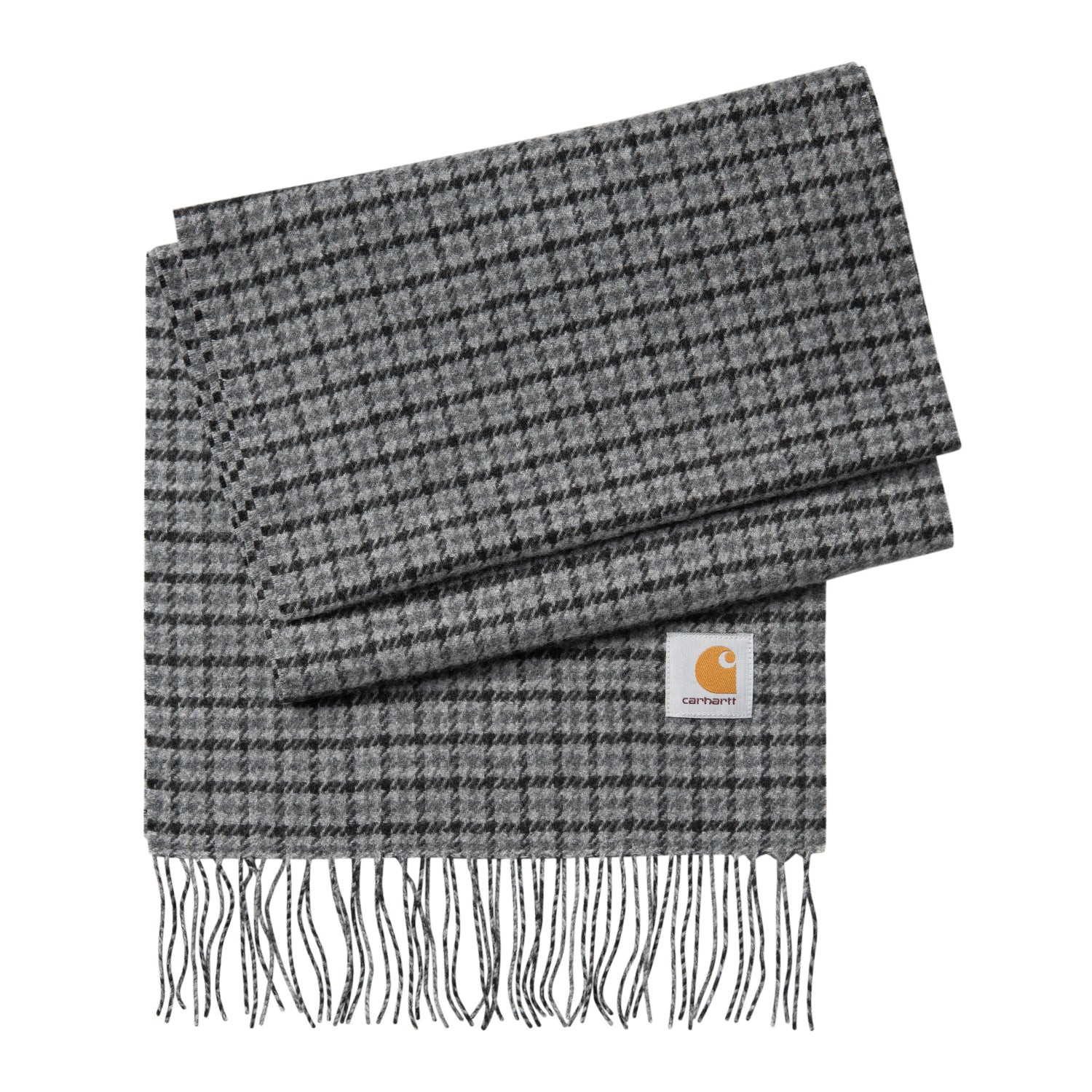 LOWIS SCARF  - Lowis Houndstooth, Grey Heather