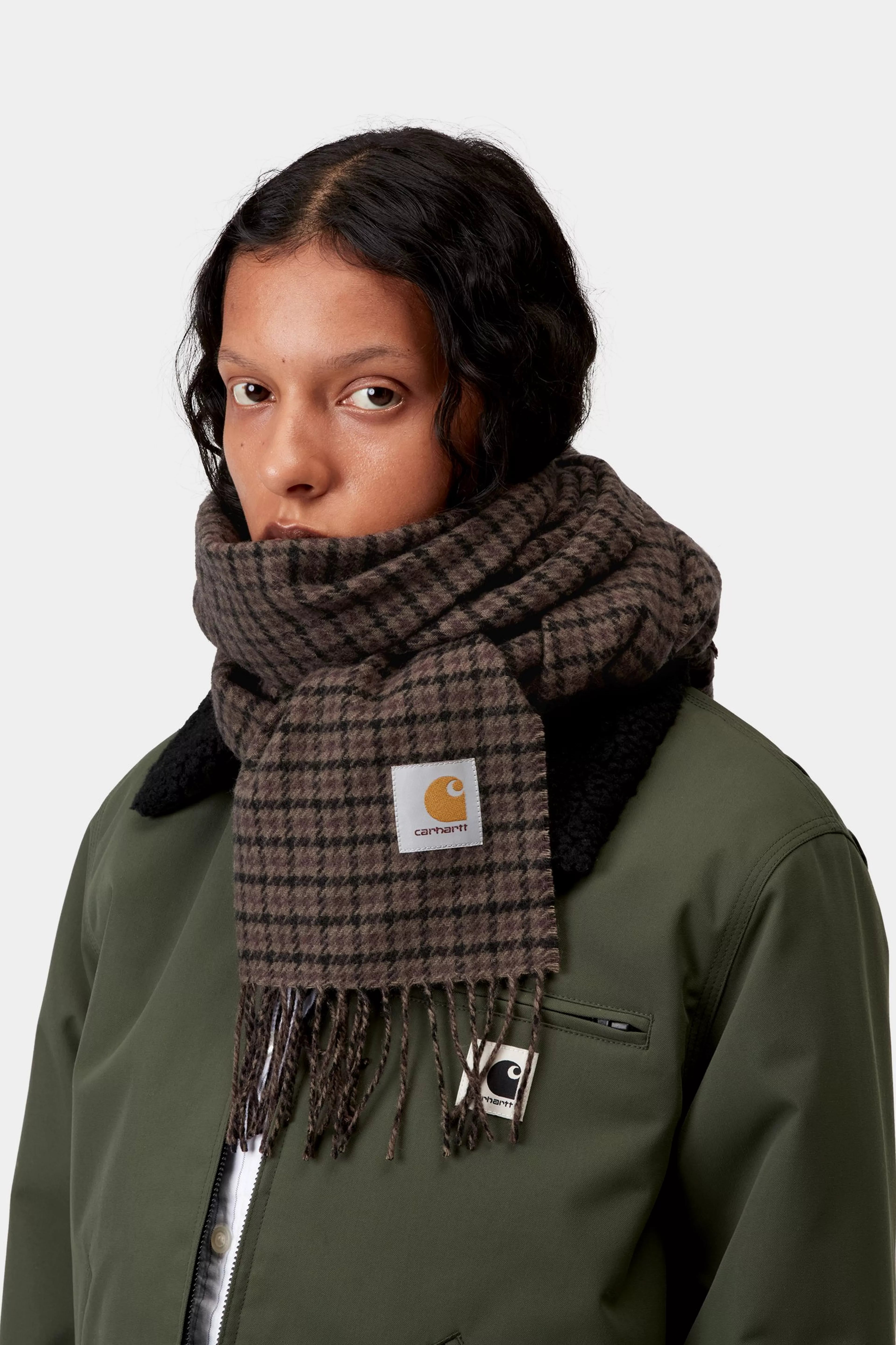 LOWIS SCARF  - Lowis Houndstooth, Vitola Heather