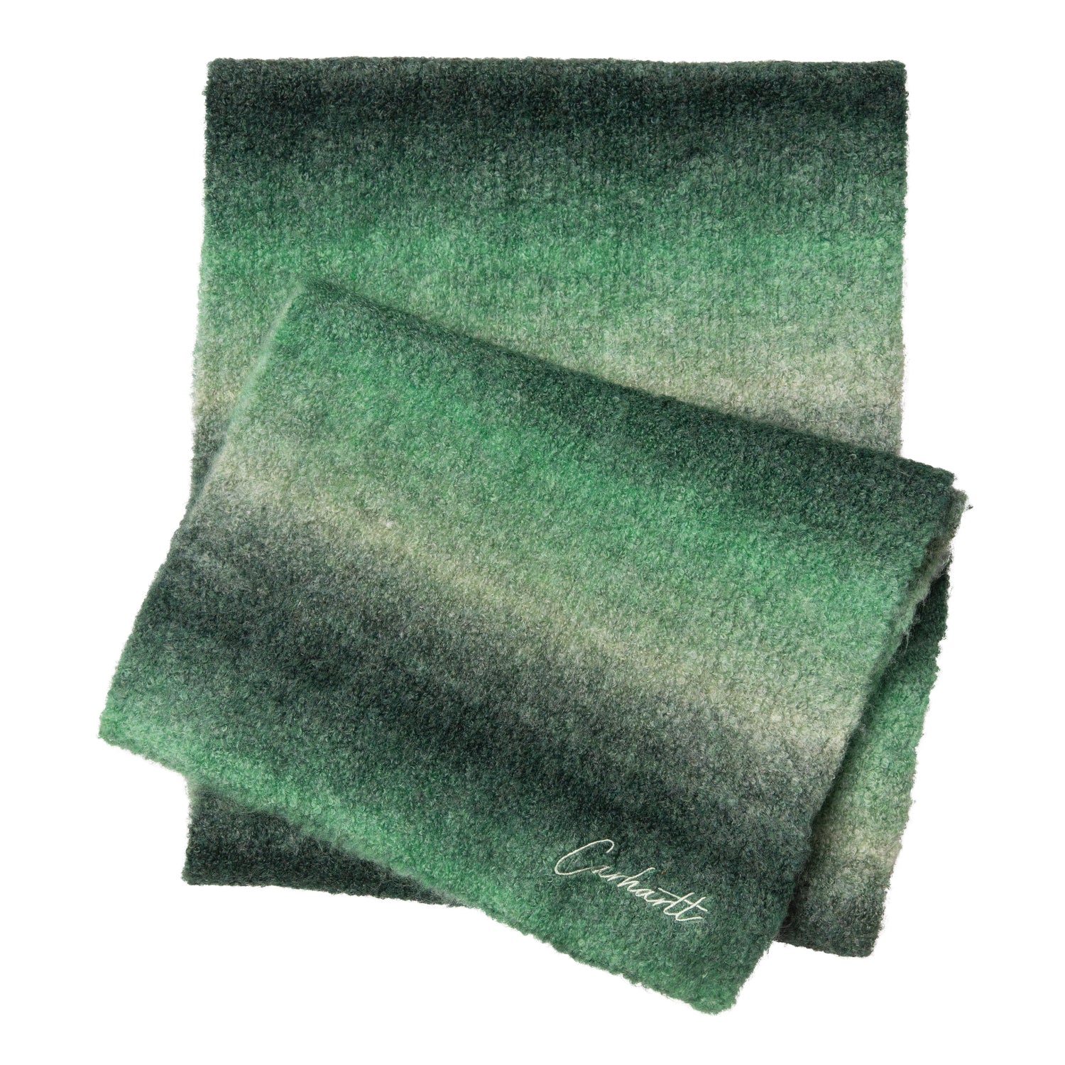 TONY SCARF  - Tony Stripe Jacquard, Dark Fir / Pale Olive