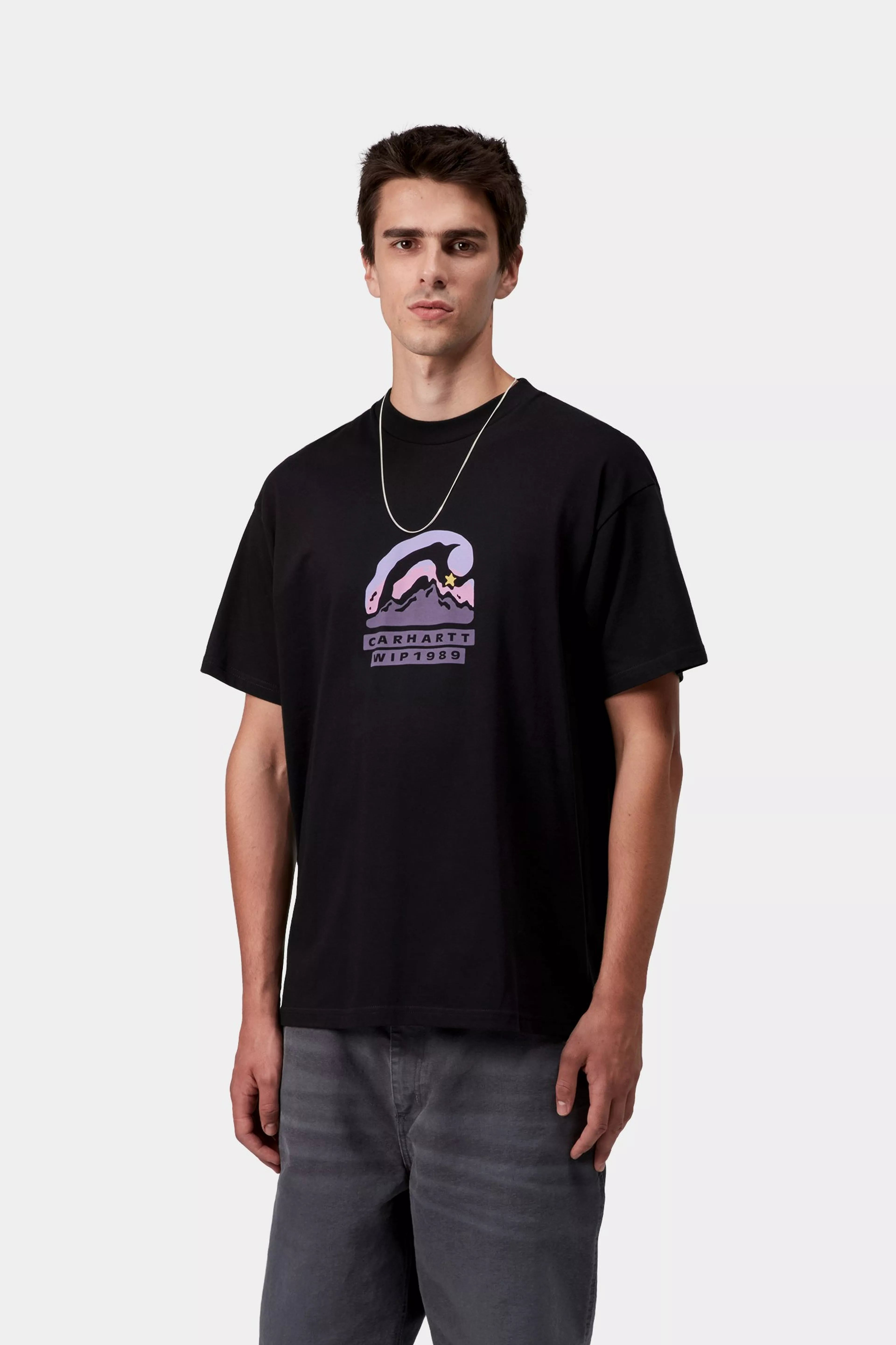 S/S RISING HELIX T-SHIRT - Black
