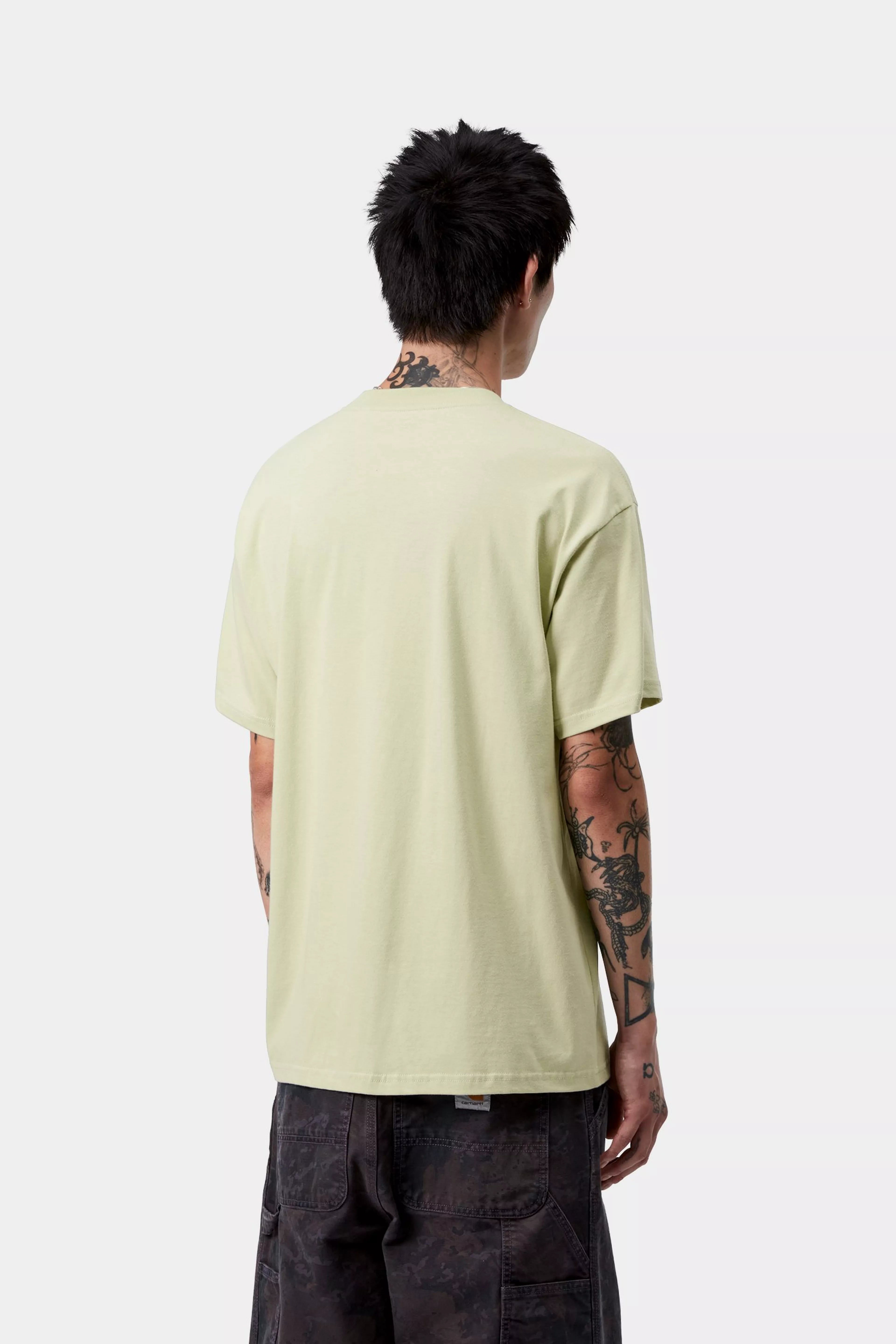 S/S RISING HELIX T-SHIRT - Pale Olive 3
